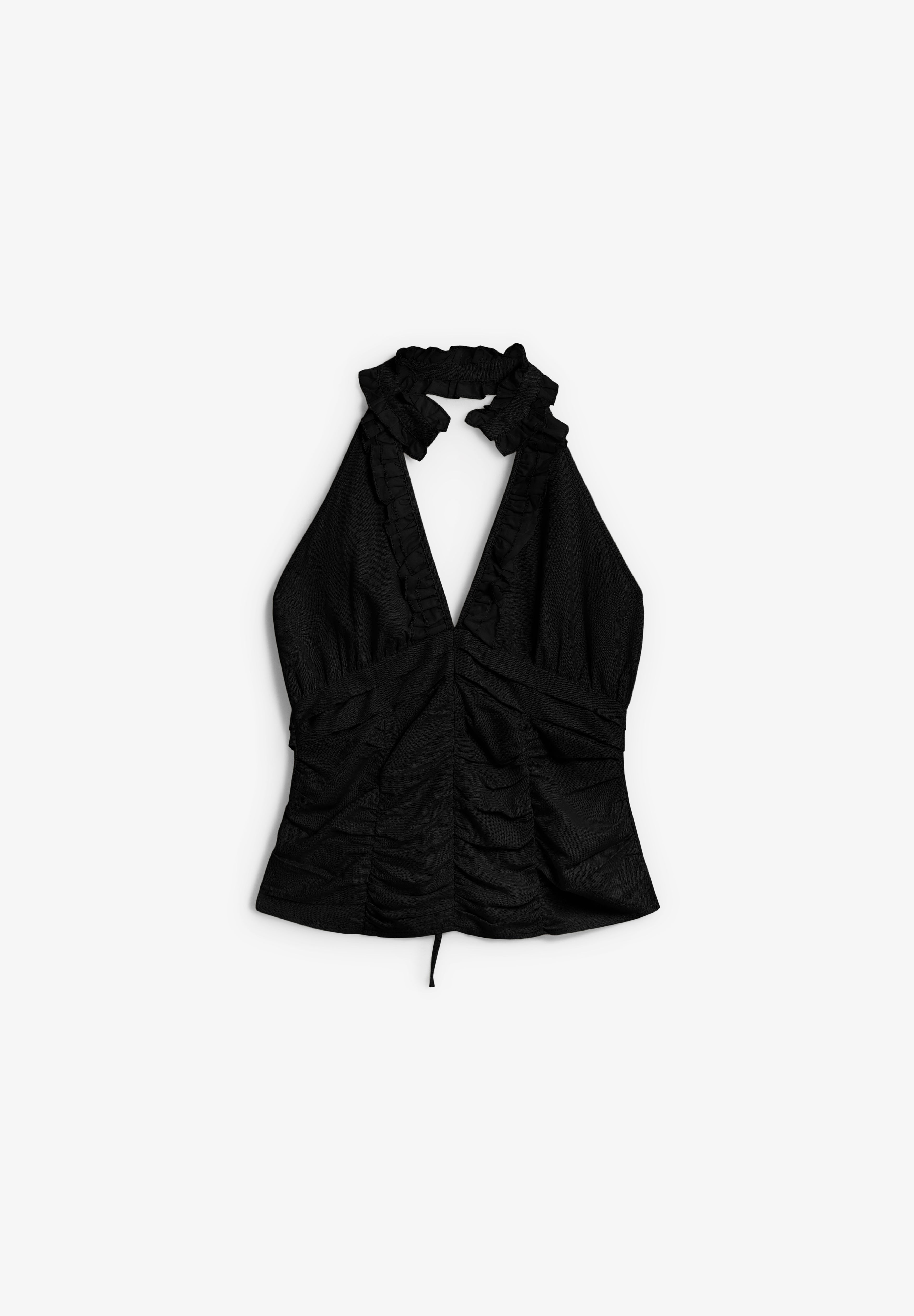 LAAGAM | TOP LINHO DORA RUCHED