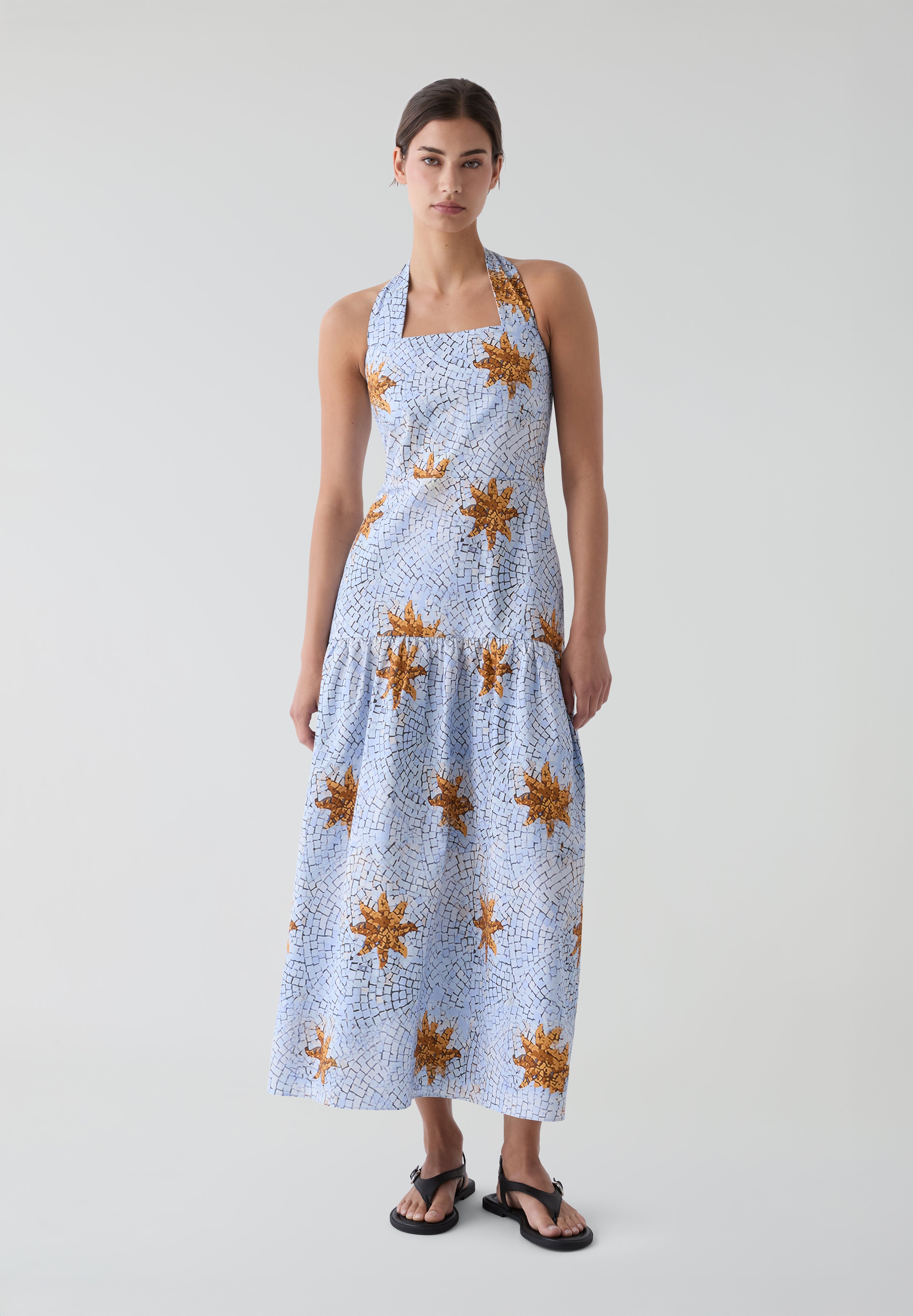 LAAGAM | VESTIDO MIDI CAELI BLUE