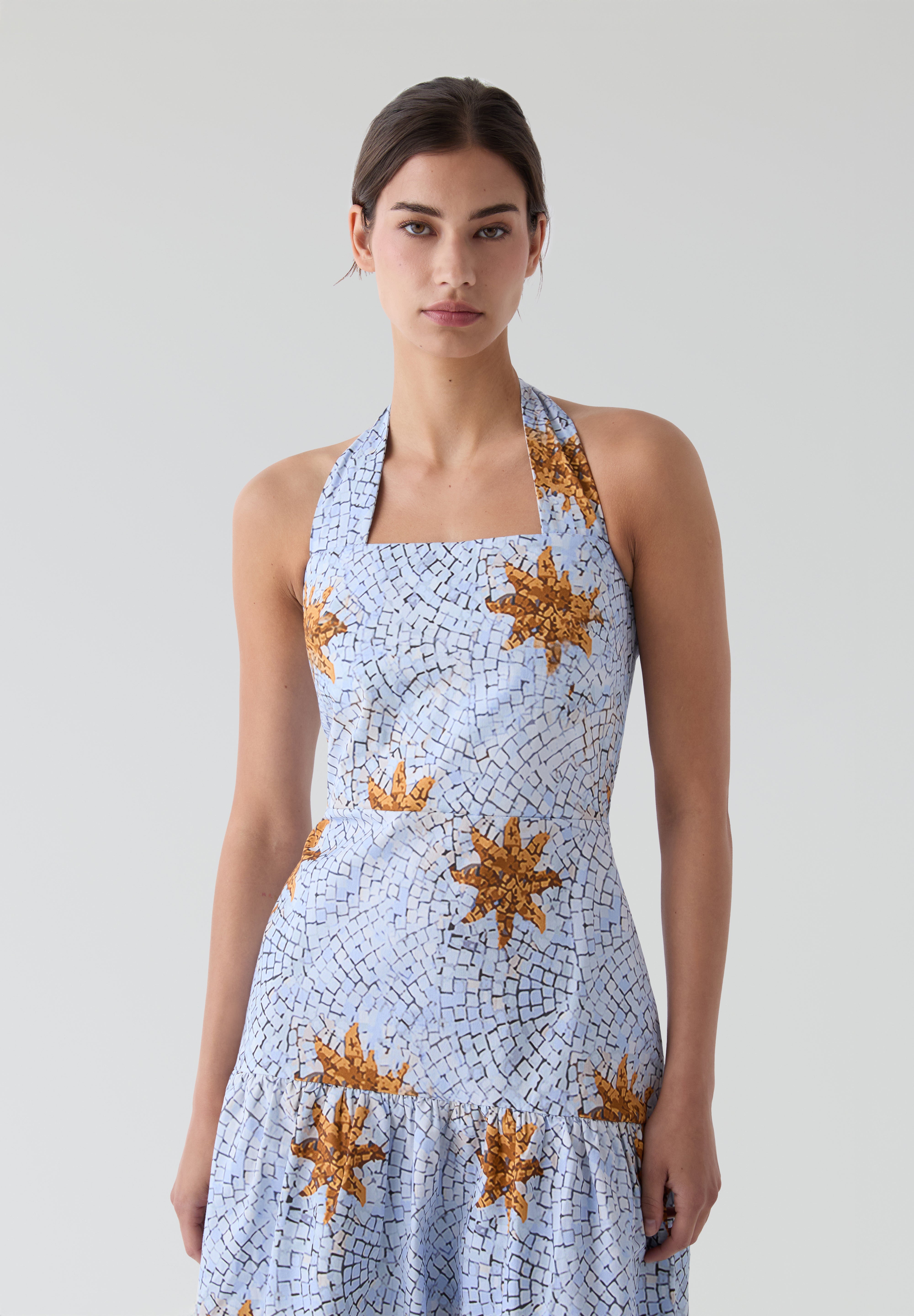 LAAGAM | VESTIDO MIDI CAELI BLUE