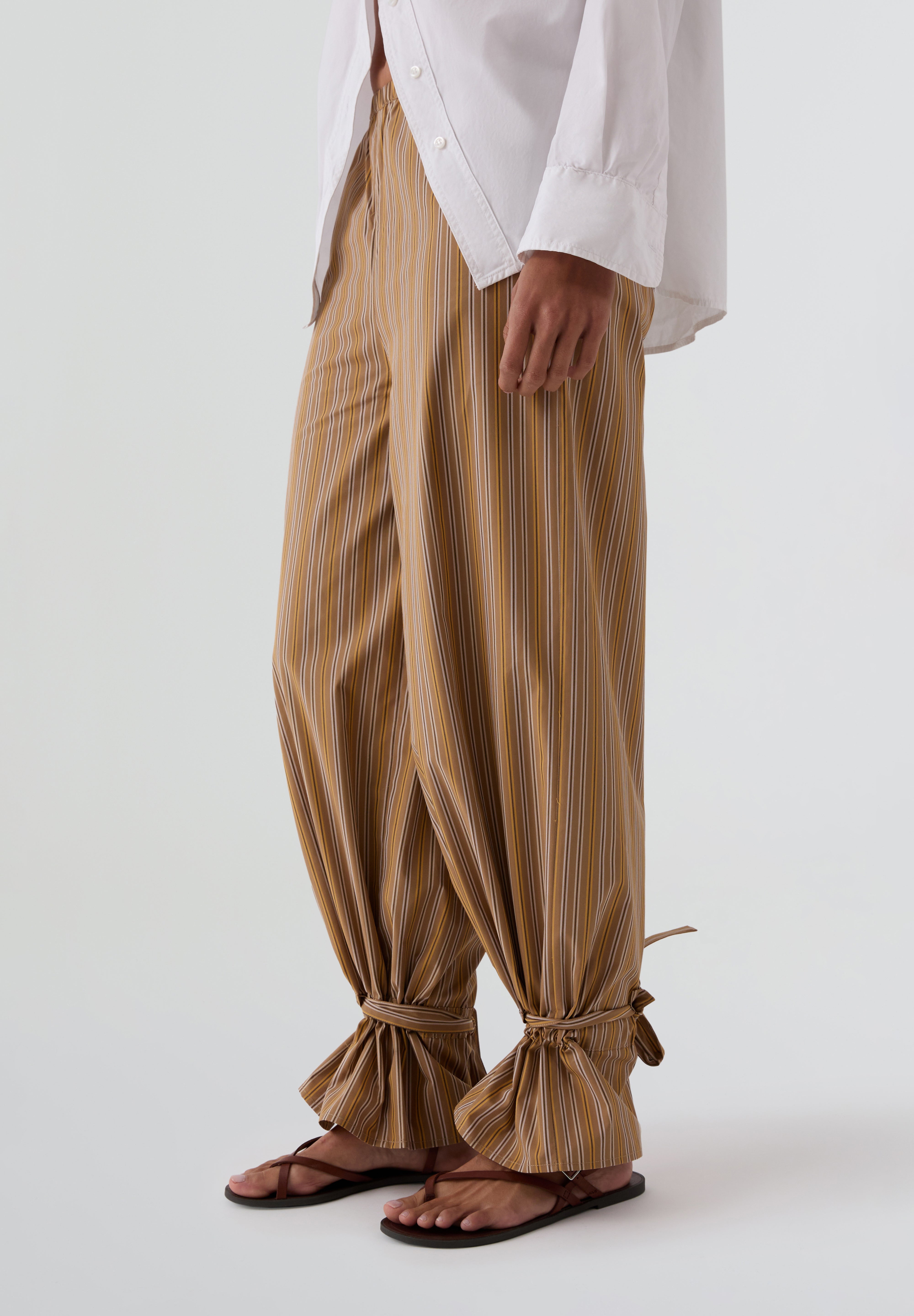 THE TINY BIG SISTER | STRIPED BOW TROUSERS