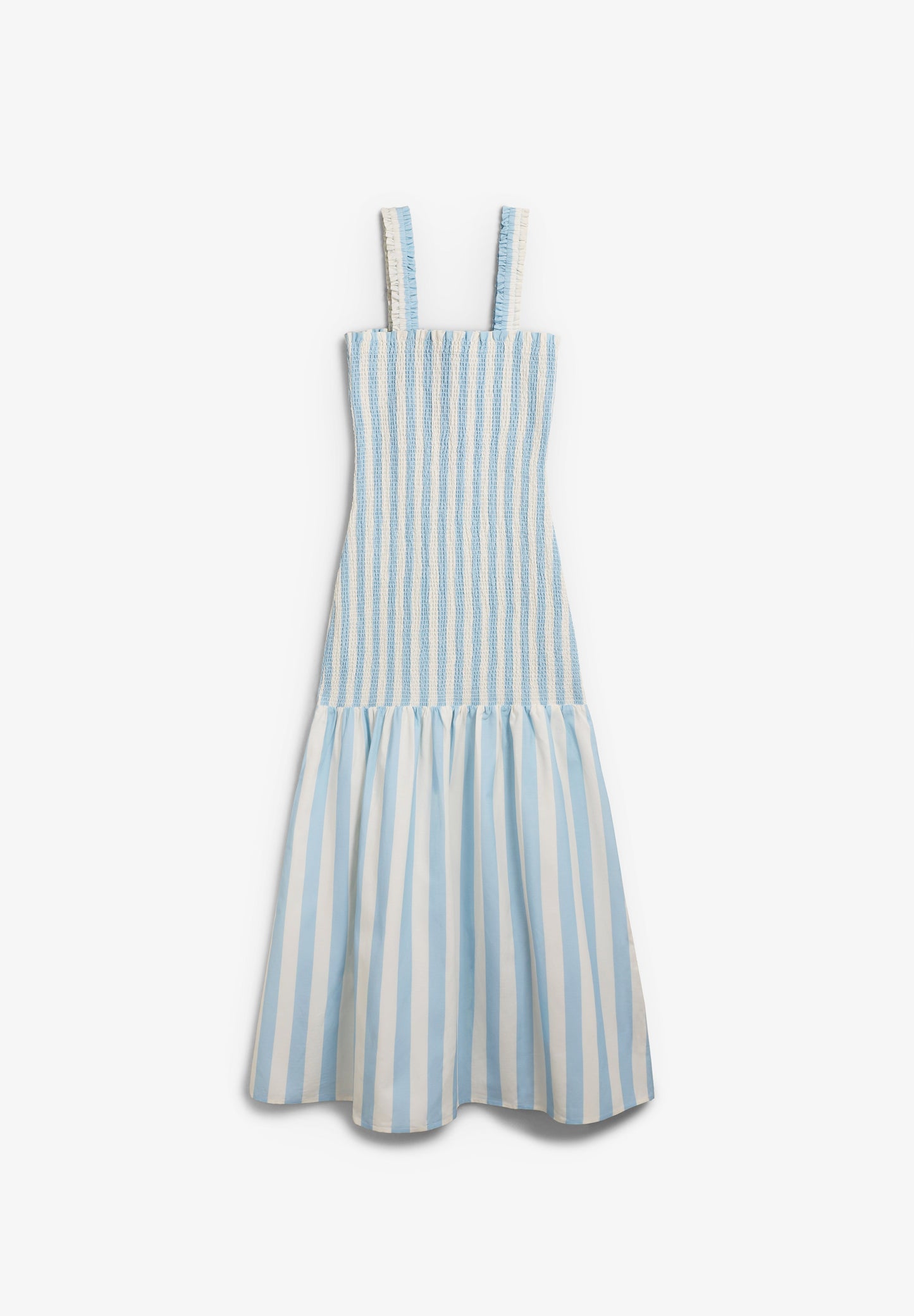 THE TINY BIG SISTER | WIDE STRIPES ELASTICATED DRESS