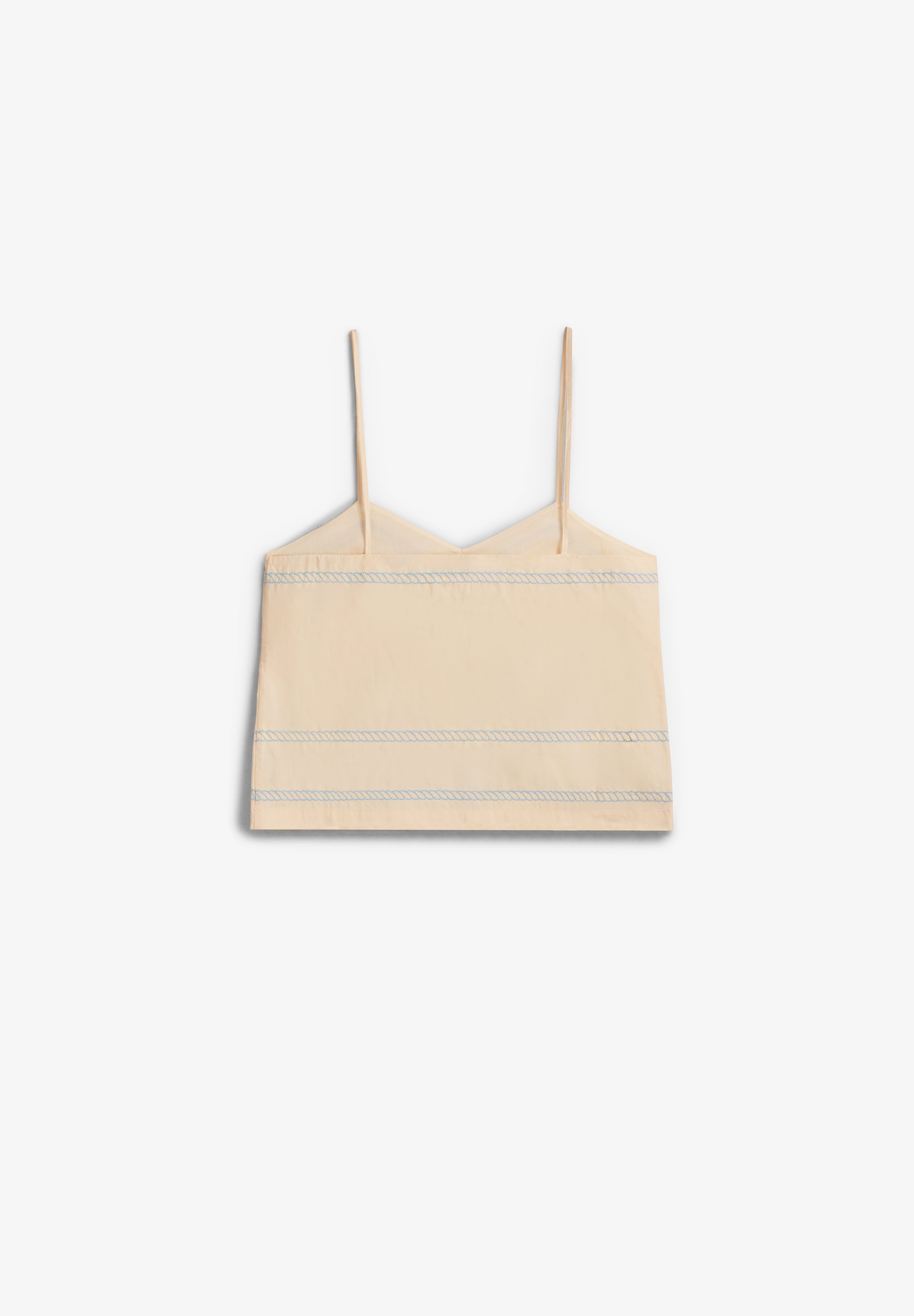 THE TINY BIG SISTER | EMBROIDERED STRAPS TOP