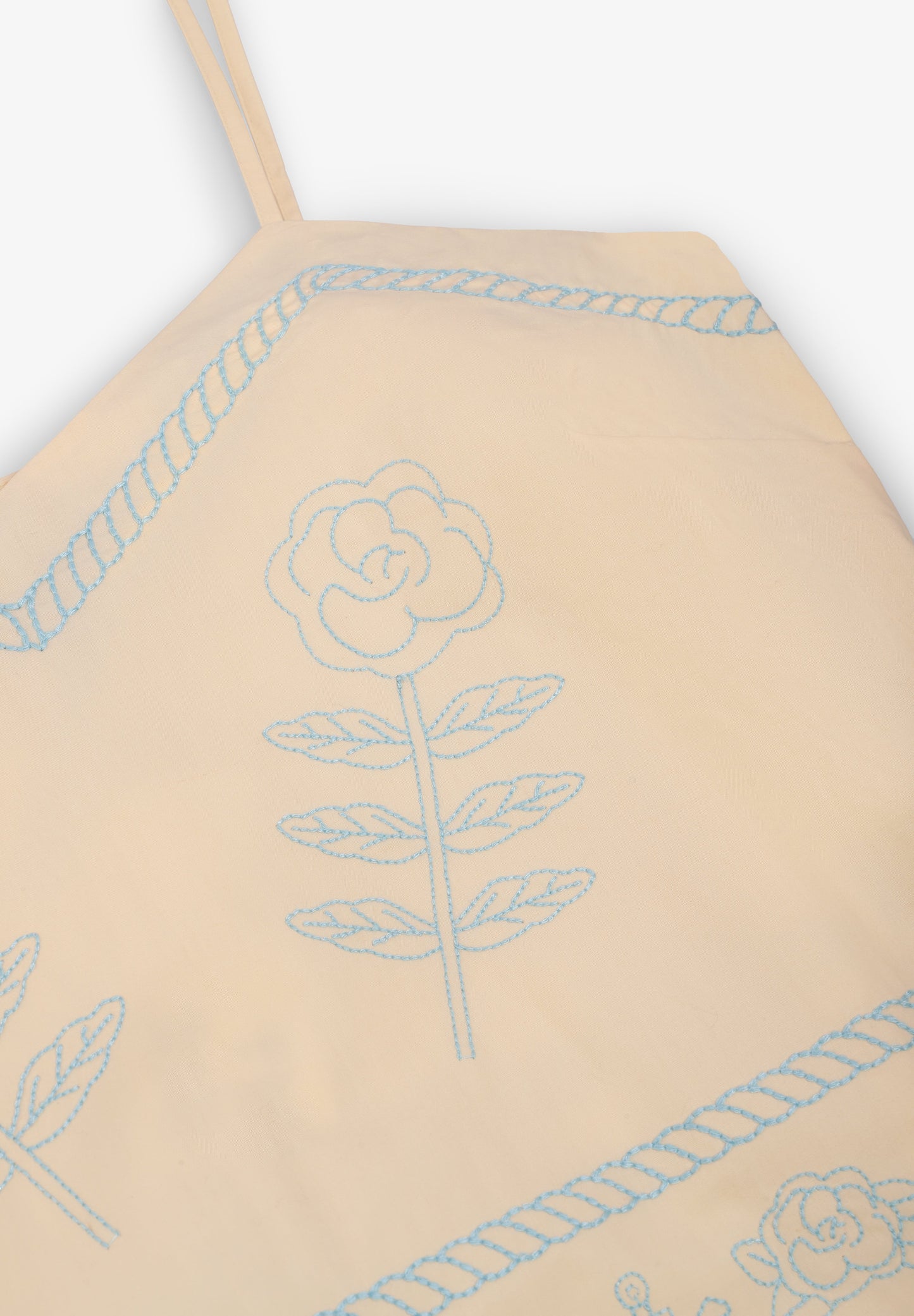 THE TINY BIG SISTER | EMBROIDERED STRAPS TOP