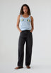 THE TINY BIG SISTER | FLOWERS KNITTED TOP