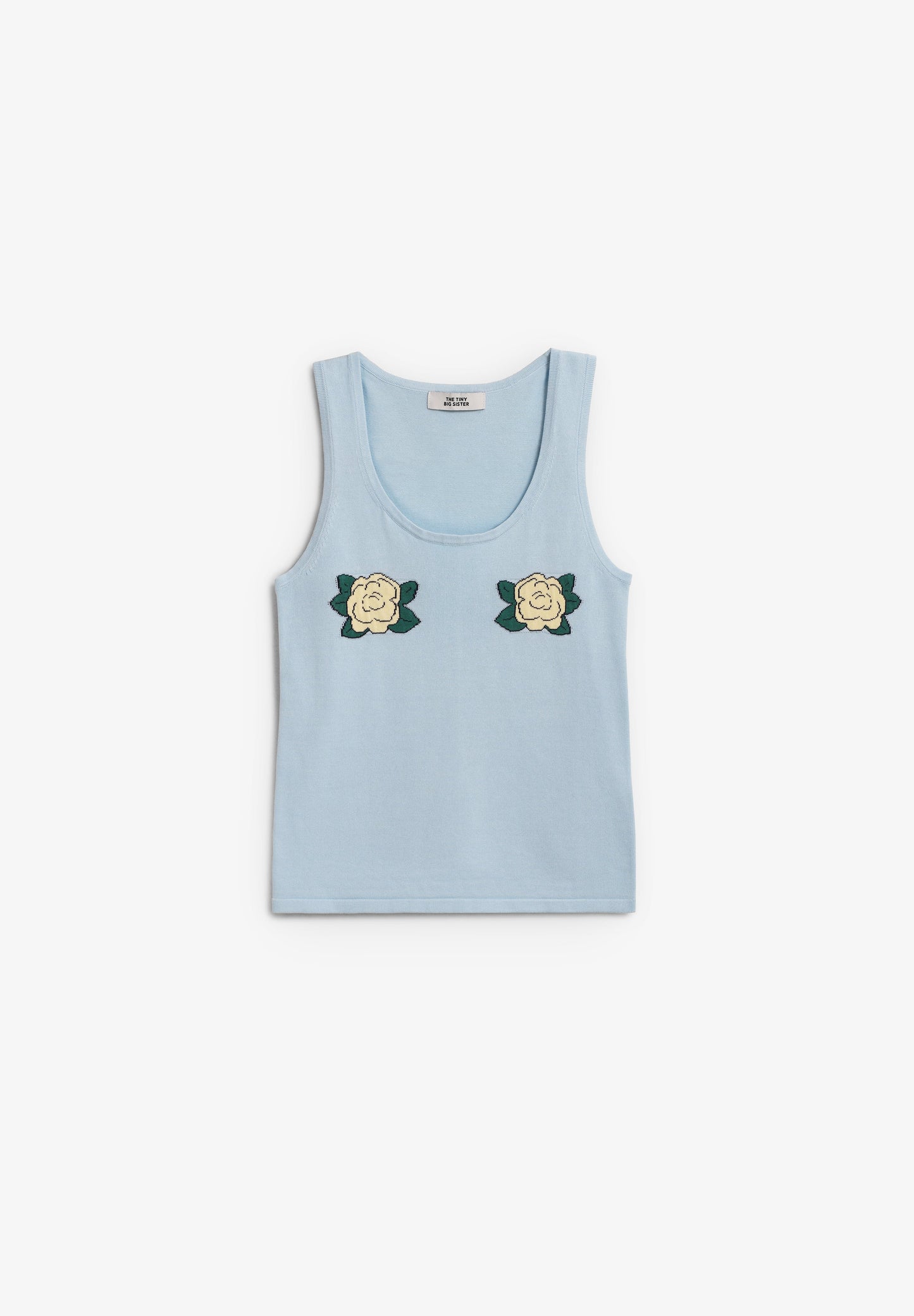 THE TINY BIG SISTER | FLOWERS KNITTED TOP