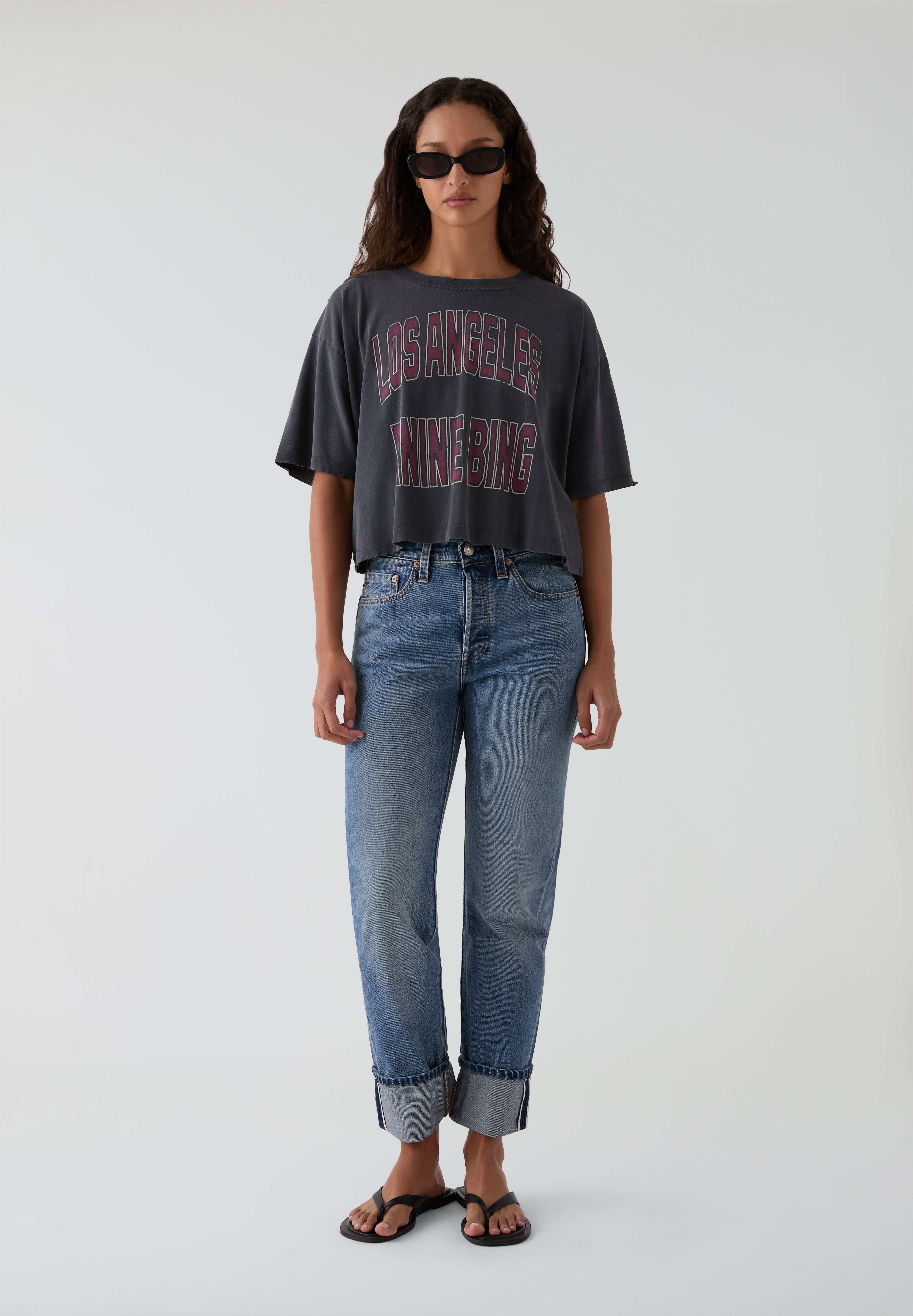 ANINE BING | T-SHIRT CROPPED JOHNNY