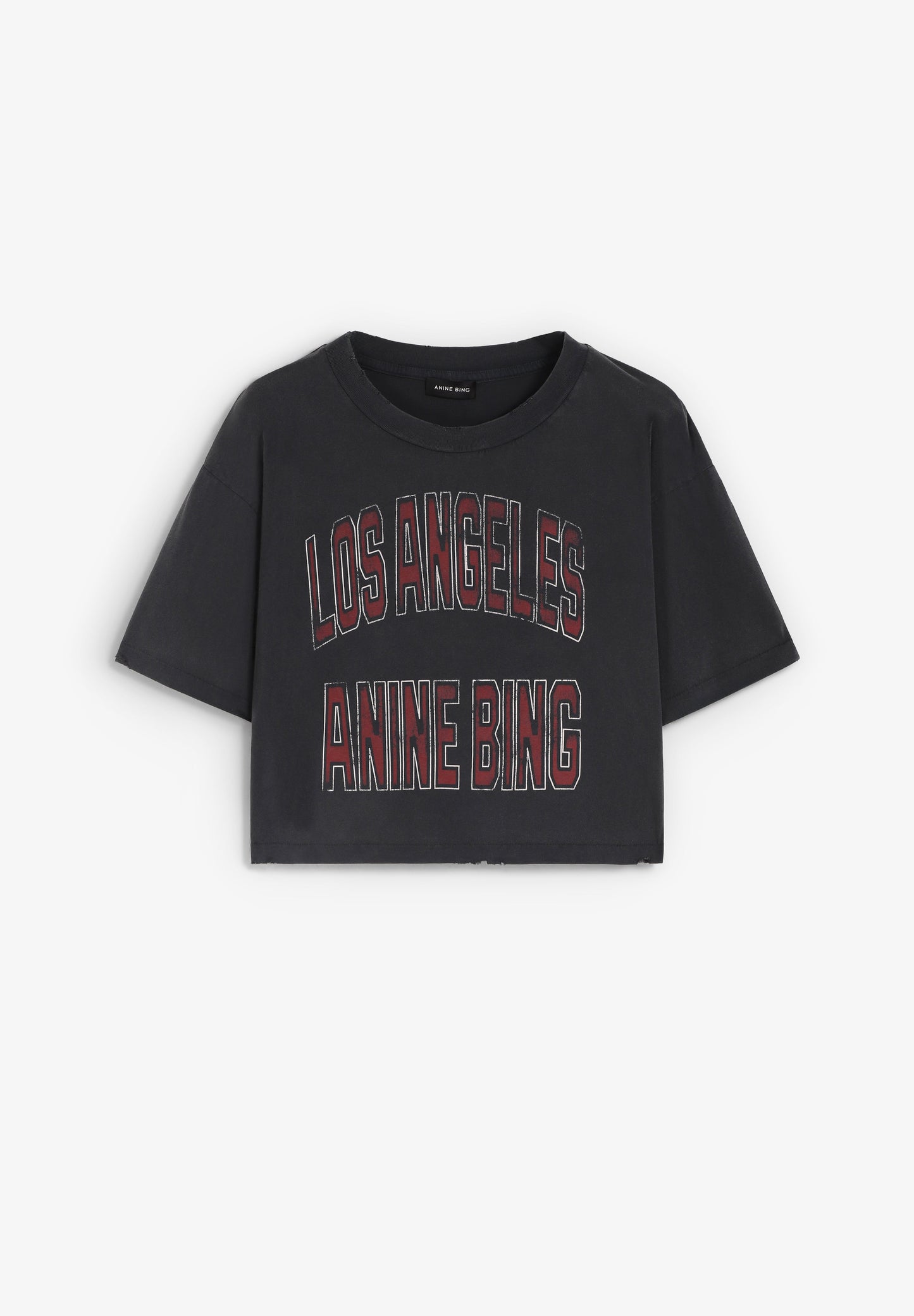 ANINE BING | CAMISETA CROPPED JOHNNY - Scalpers