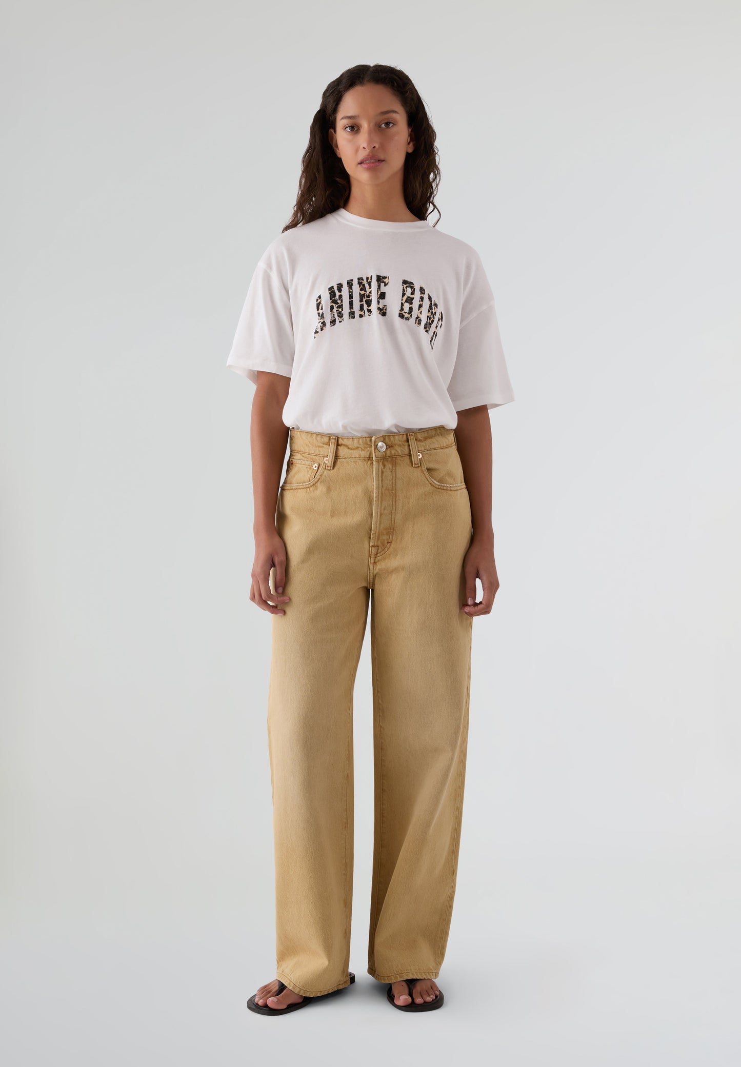 ANINE BING | T-SHIRT WALKER LEOPARD