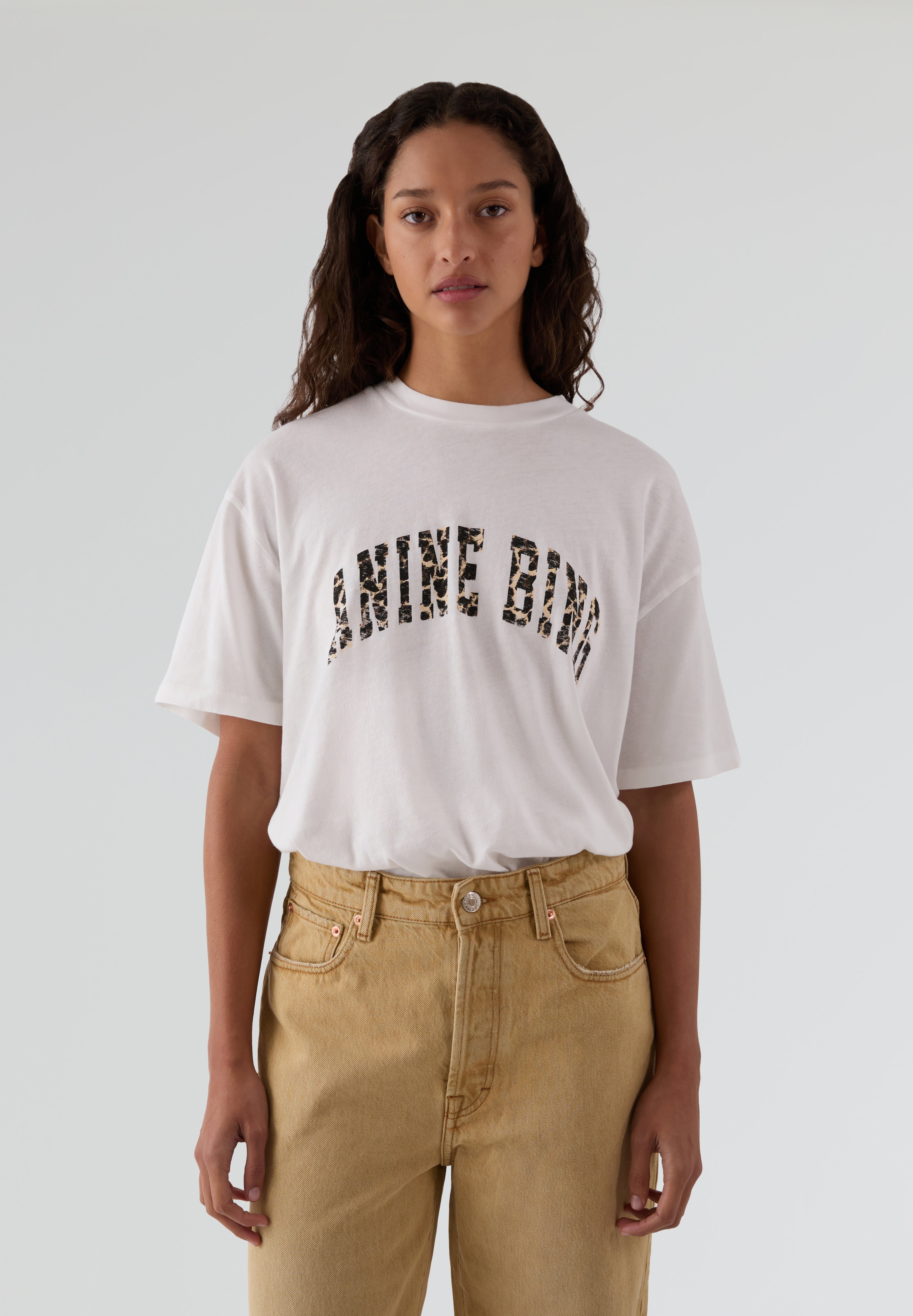 ANINE BING | T-SHIRT WALKER LEOPARD