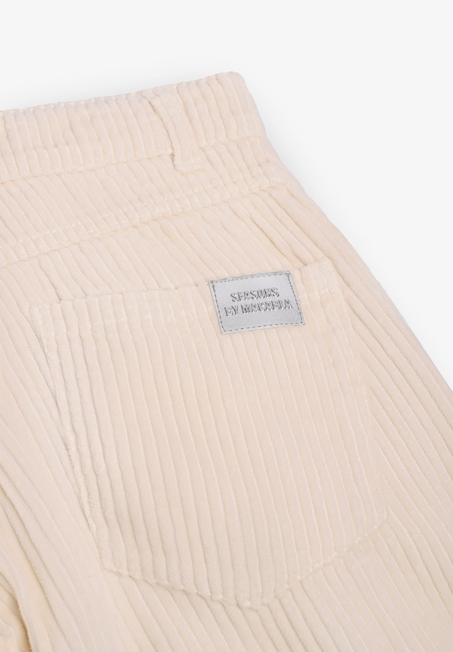 SEASONS BY MACABLA | CALÇAS A DIREITO BOMBAZINA EM CRU