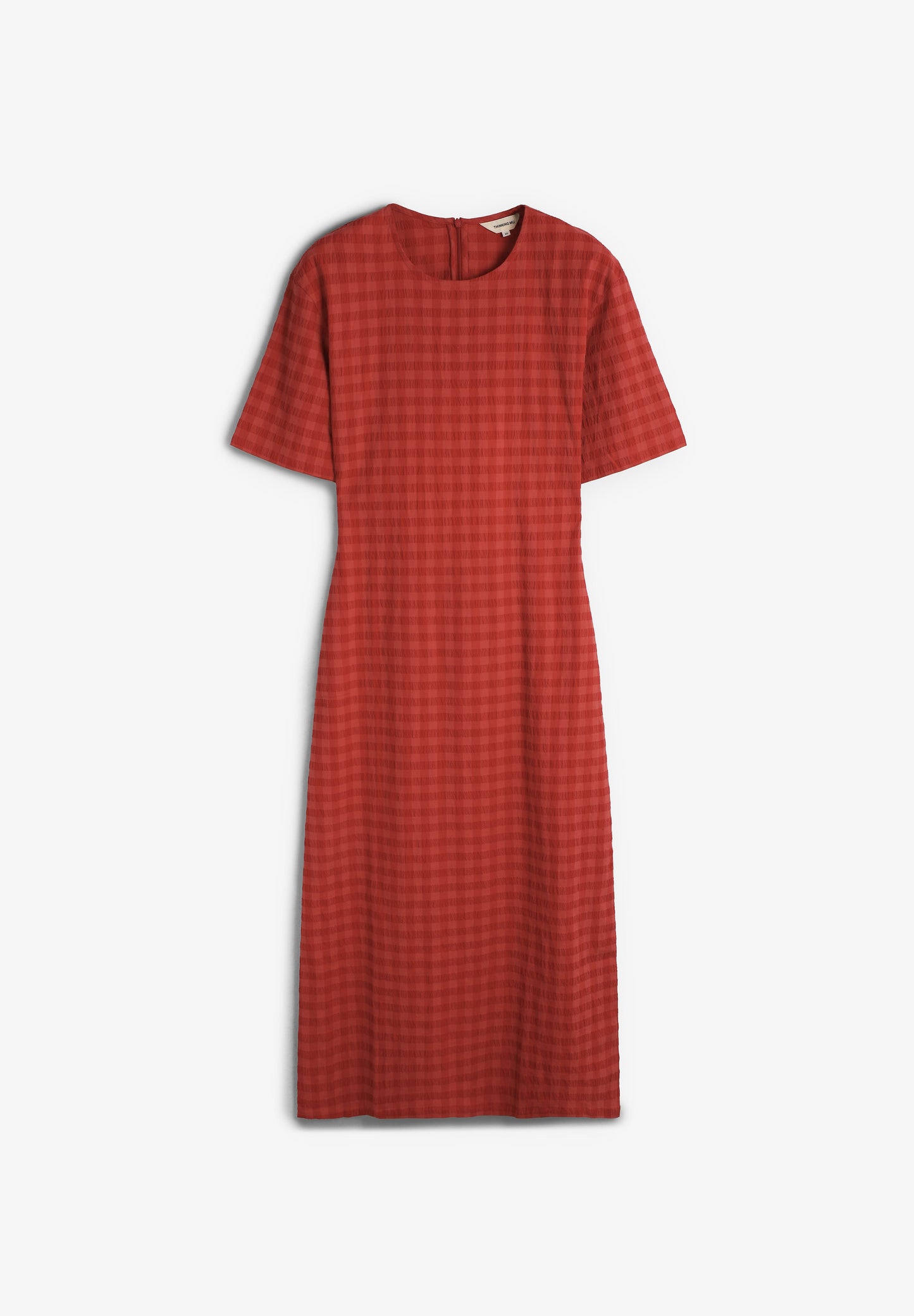 THINKING MU | VESTIDO CHECKS SEERSUCKER KINA