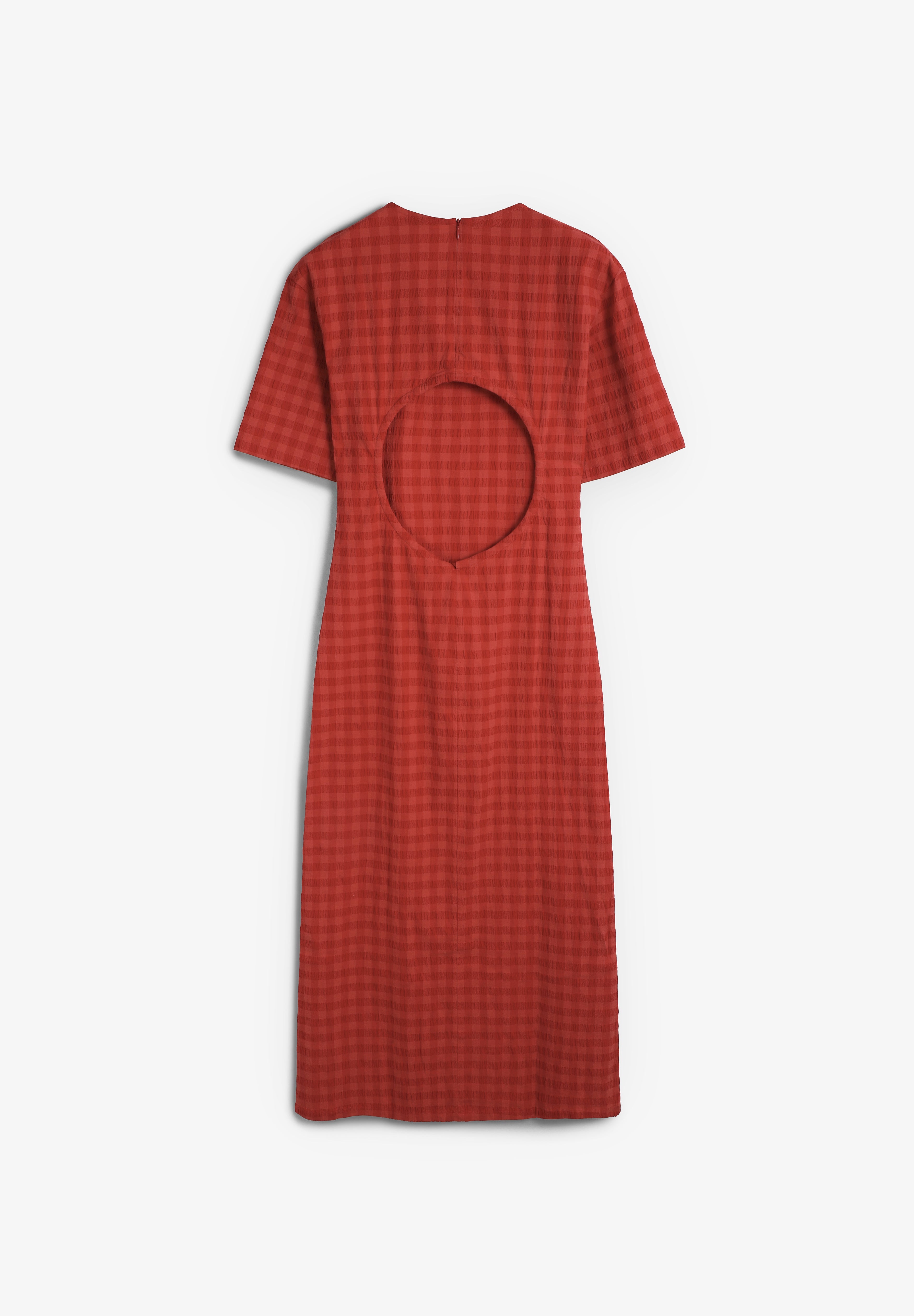 THINKING MU | VESTIDO CHECKS SEERSUCKER KINA