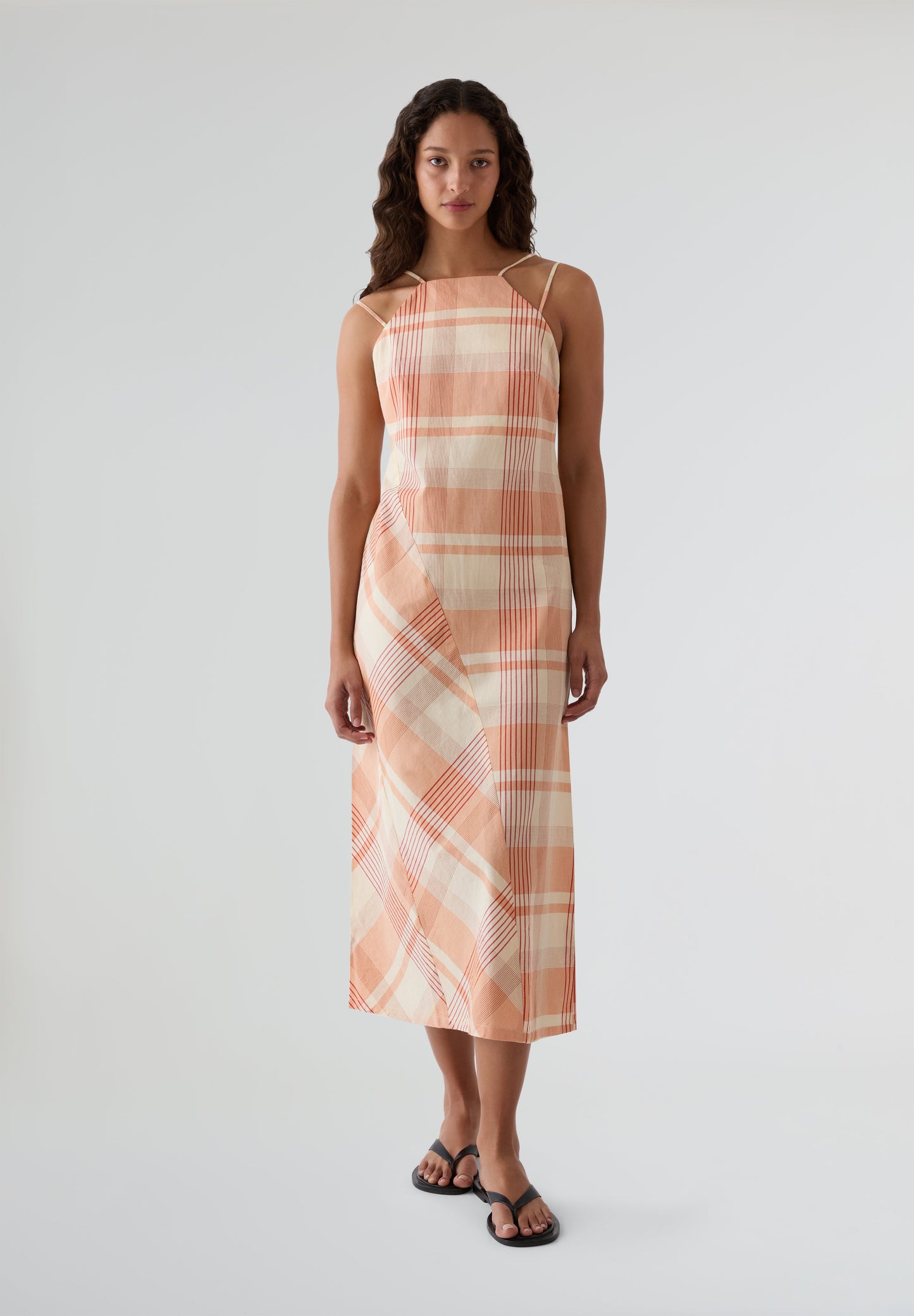 THINKING MU | VESTIDO OSIS CHECKS HELIA