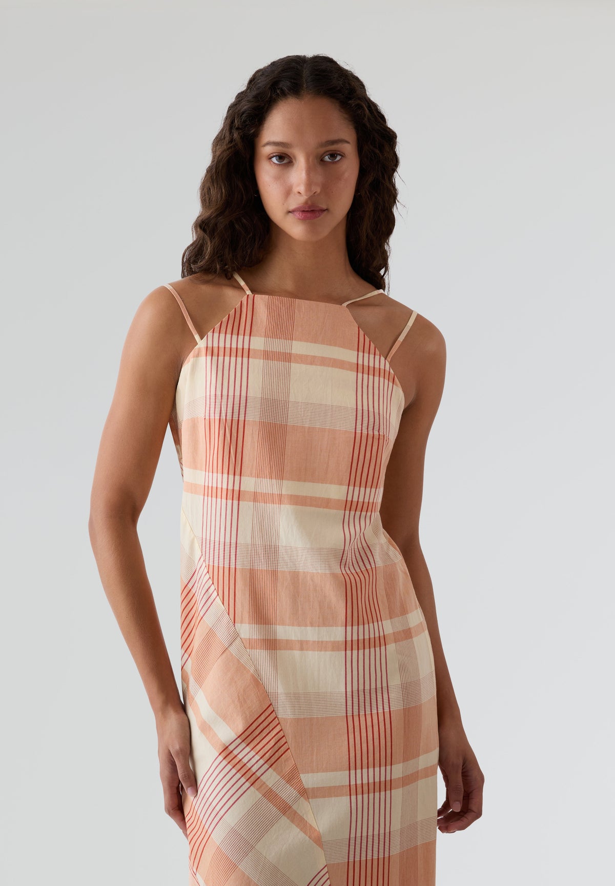 THINKING MU | VESTIDO OSIS CHECKS HELIA