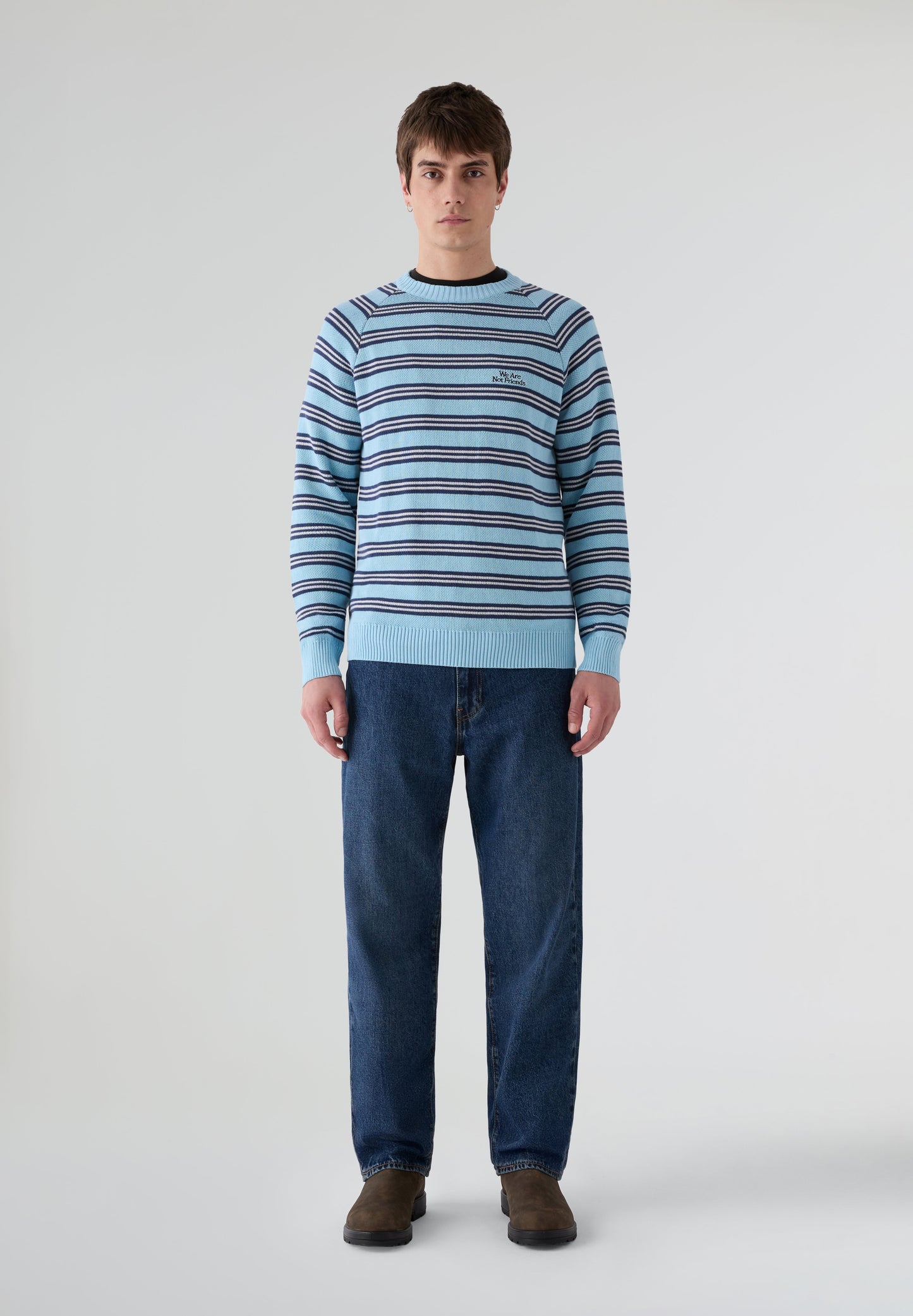 WE ARE NOT FRIENDS | SWEATSHIRT STRIPER WANF