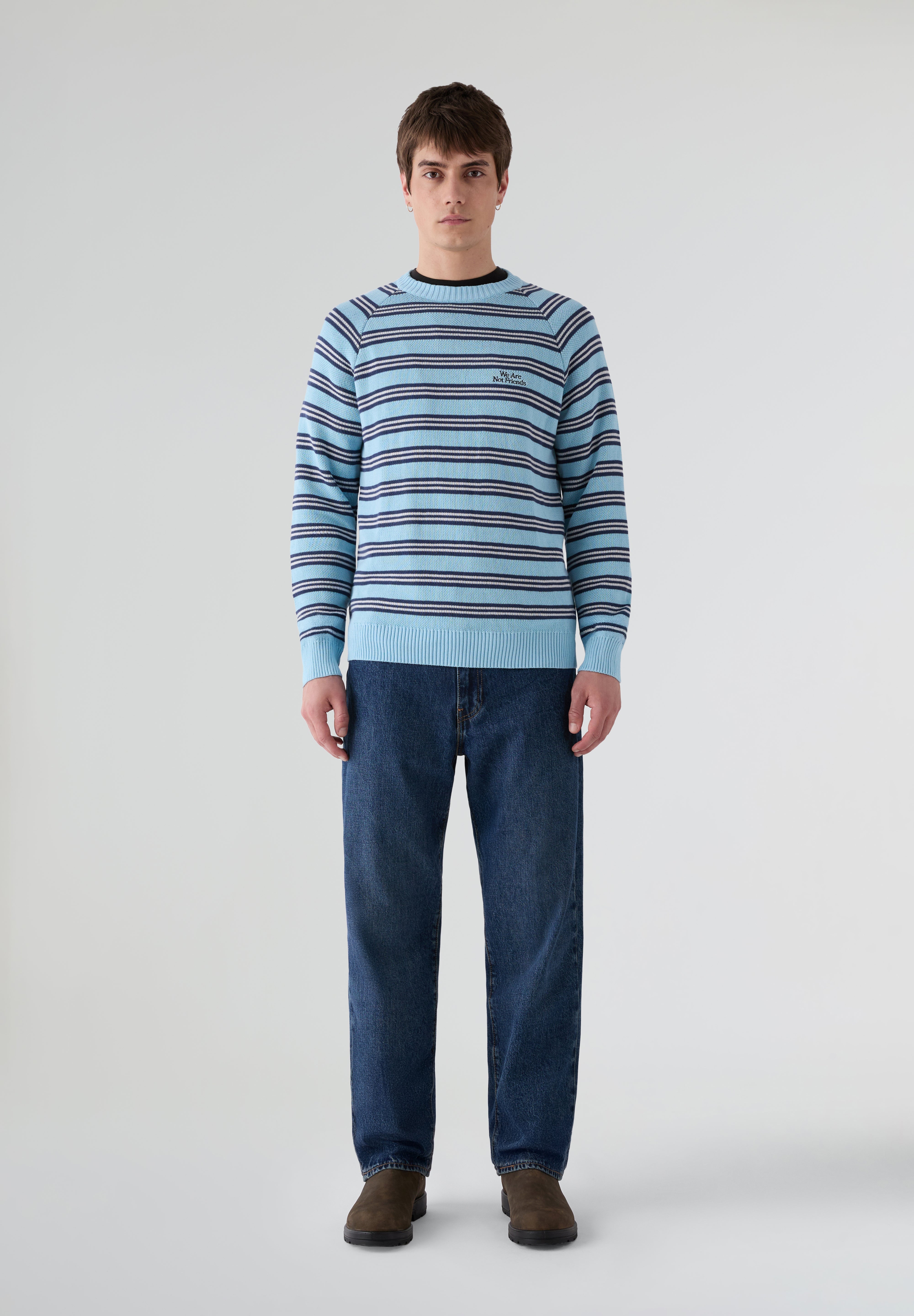 WE ARE NOT FRIENDS | SWEATSHIRT STRIPER WANF