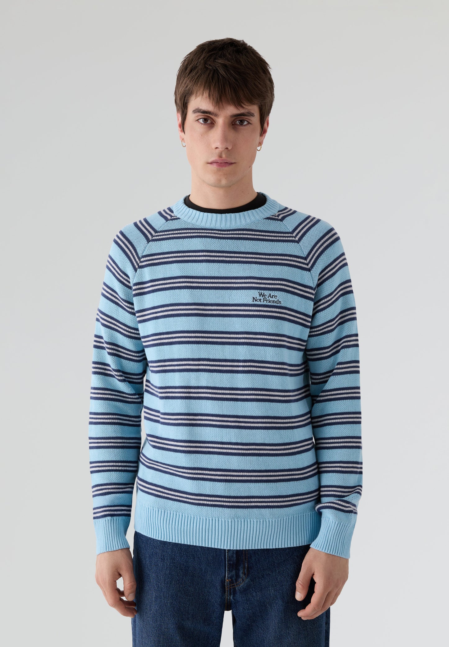 WE ARE NOT FRIENDS | SWEATSHIRT STRIPER WANF