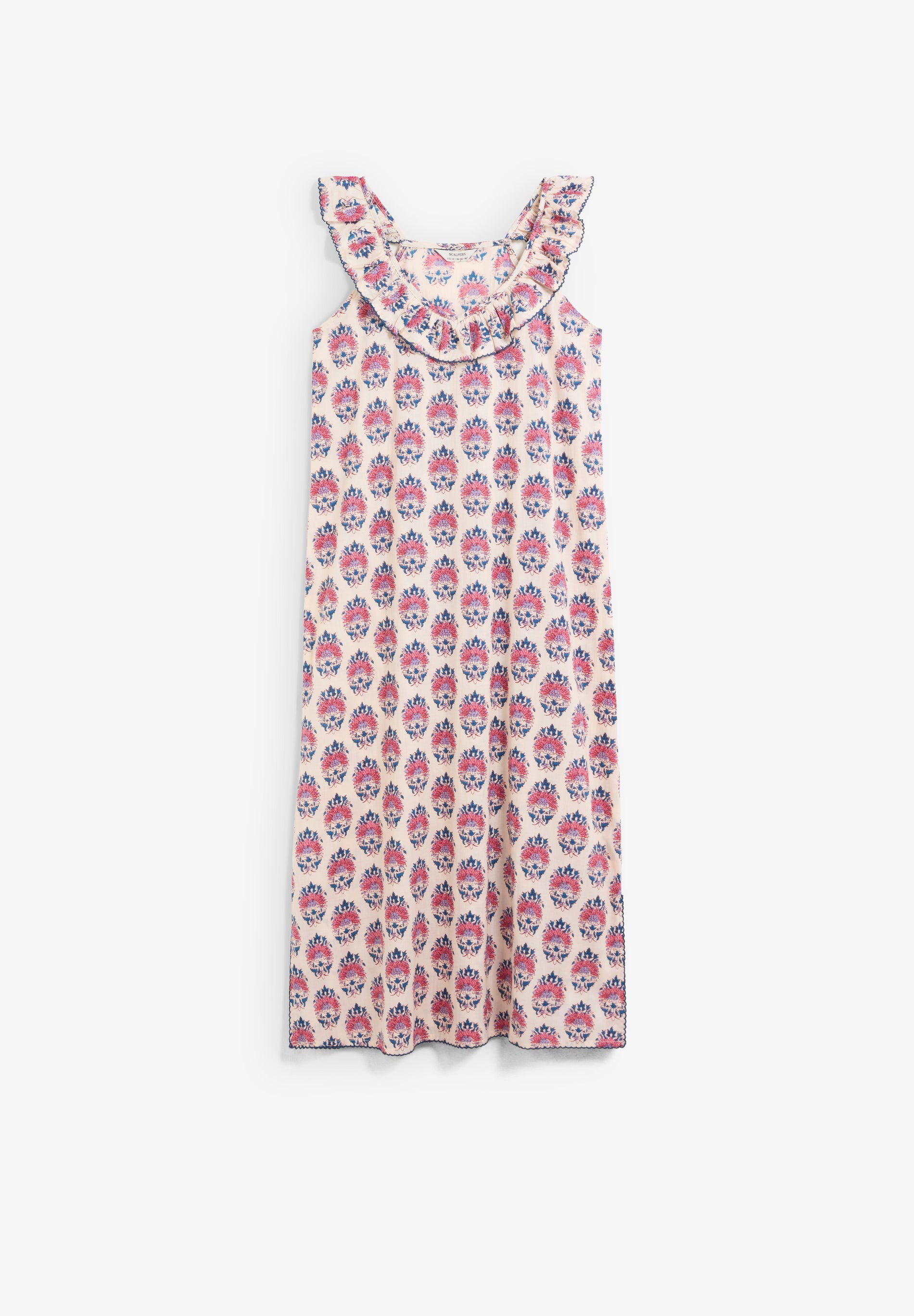 VESTIDO MIDI COM PADRÃO