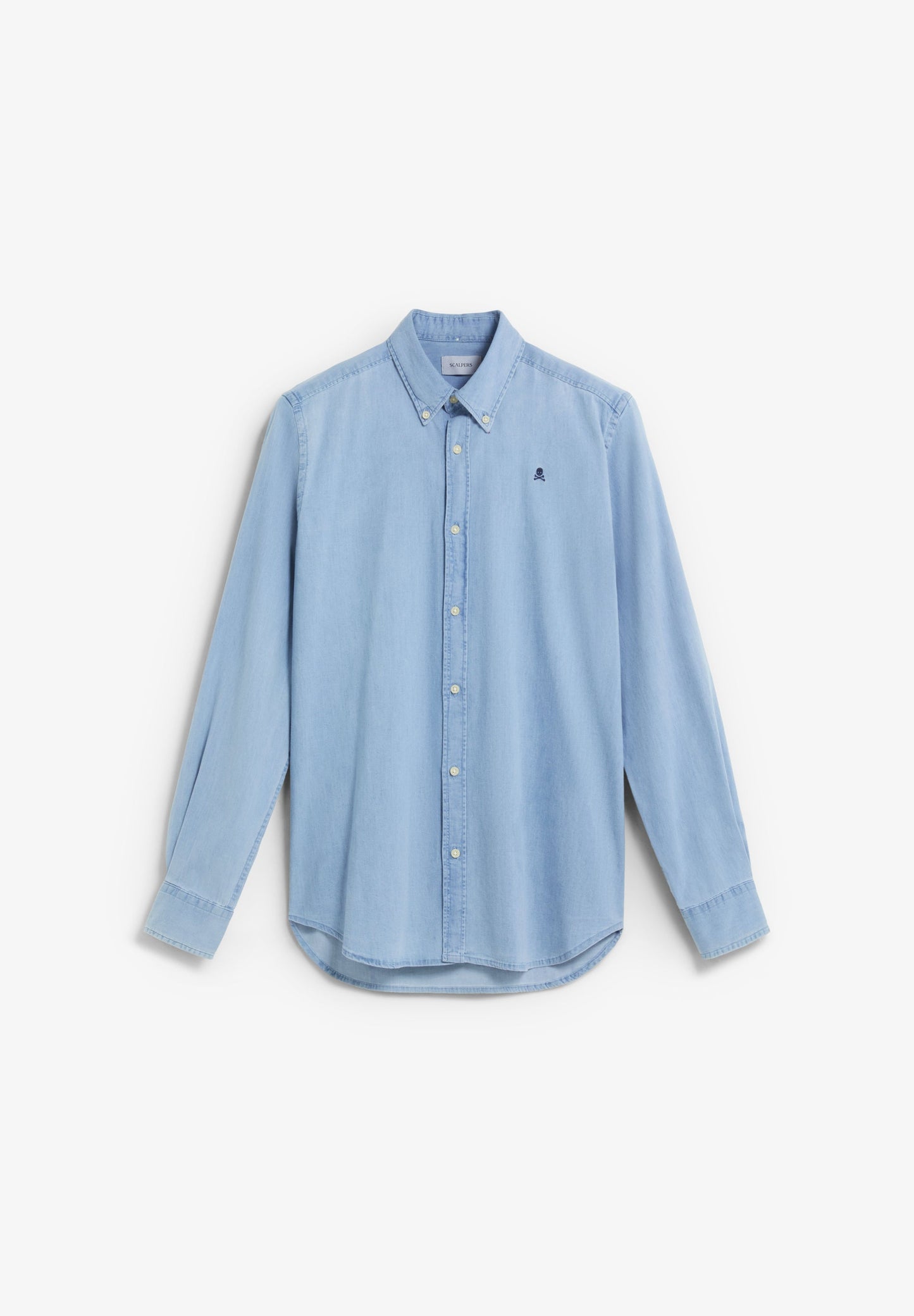 CAMISA DENIM EM ALGODÃO