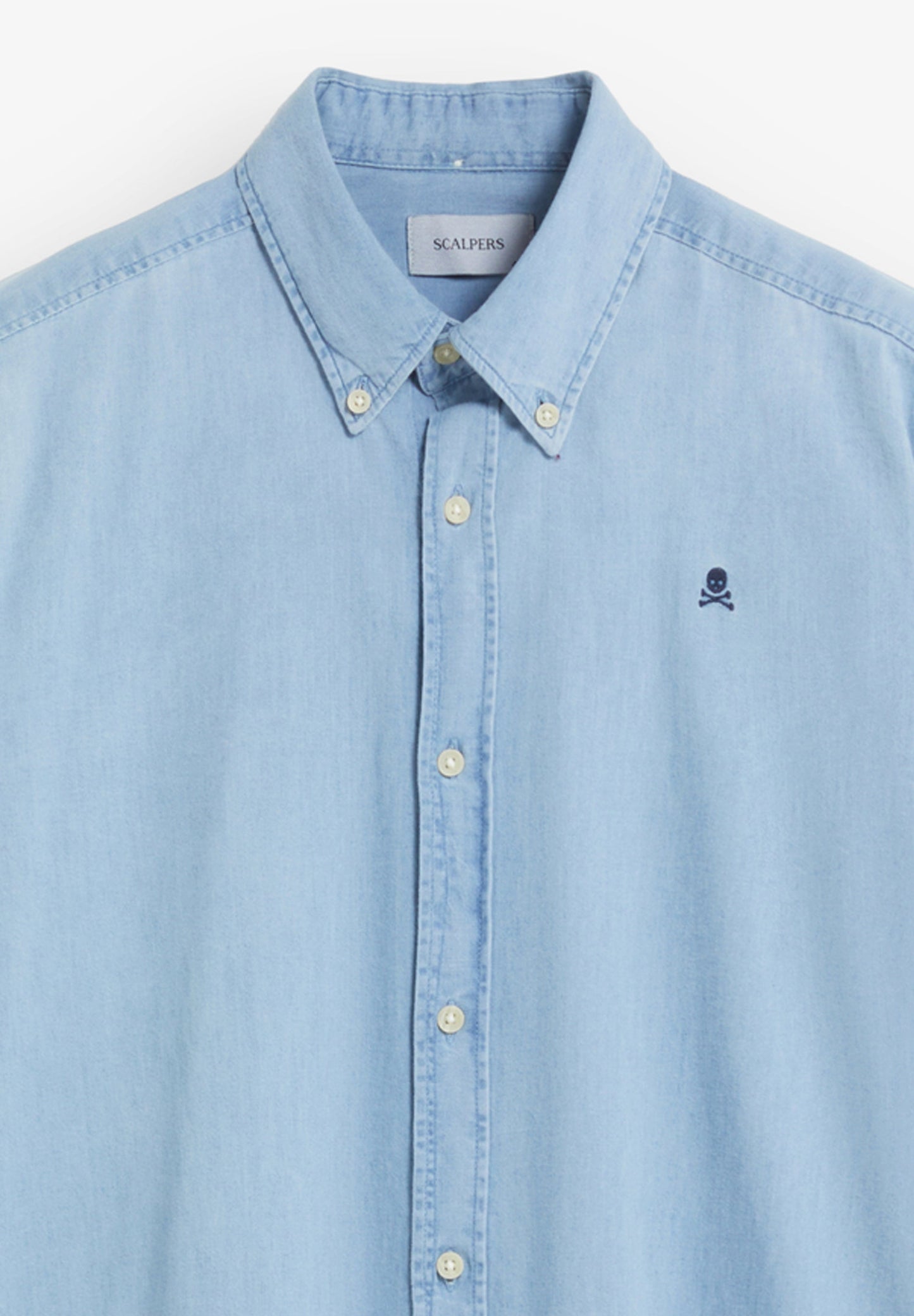 CAMISA DENIM EM ALGODÃO