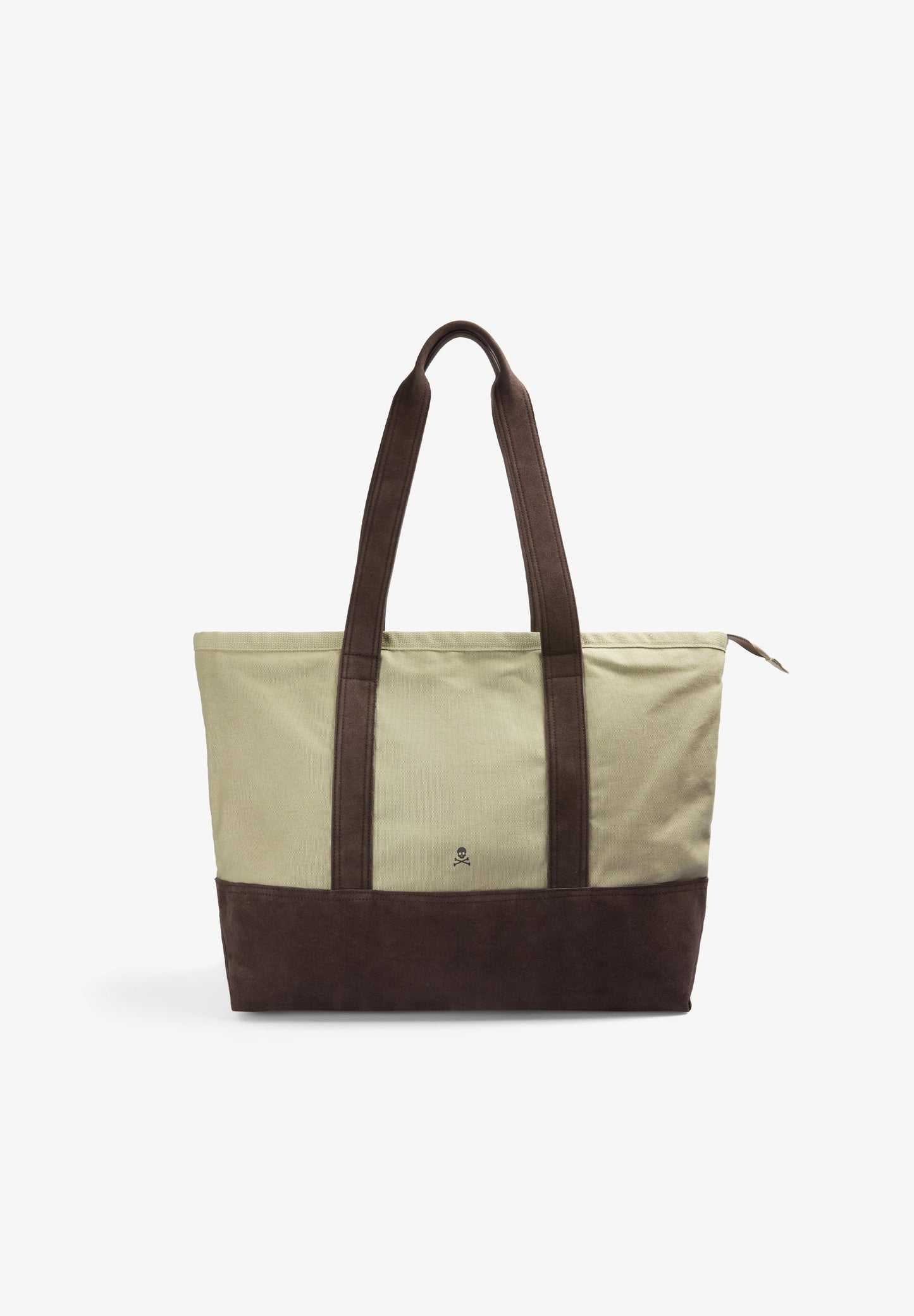 BOLSA TOTE DE ALGODÃO E CAMURÇA