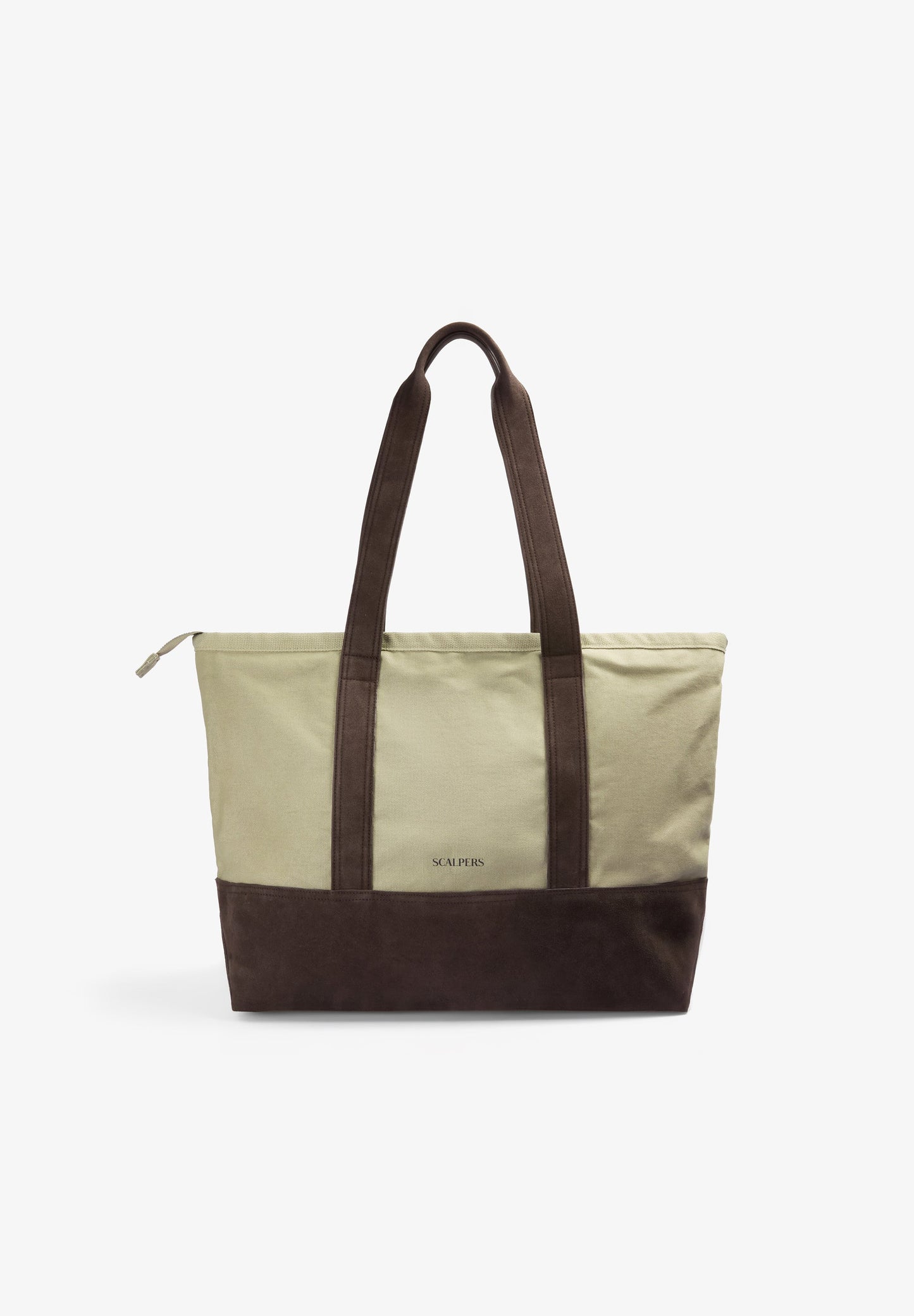 BOLSA TOTE DE ALGODÃO E CAMURÇA