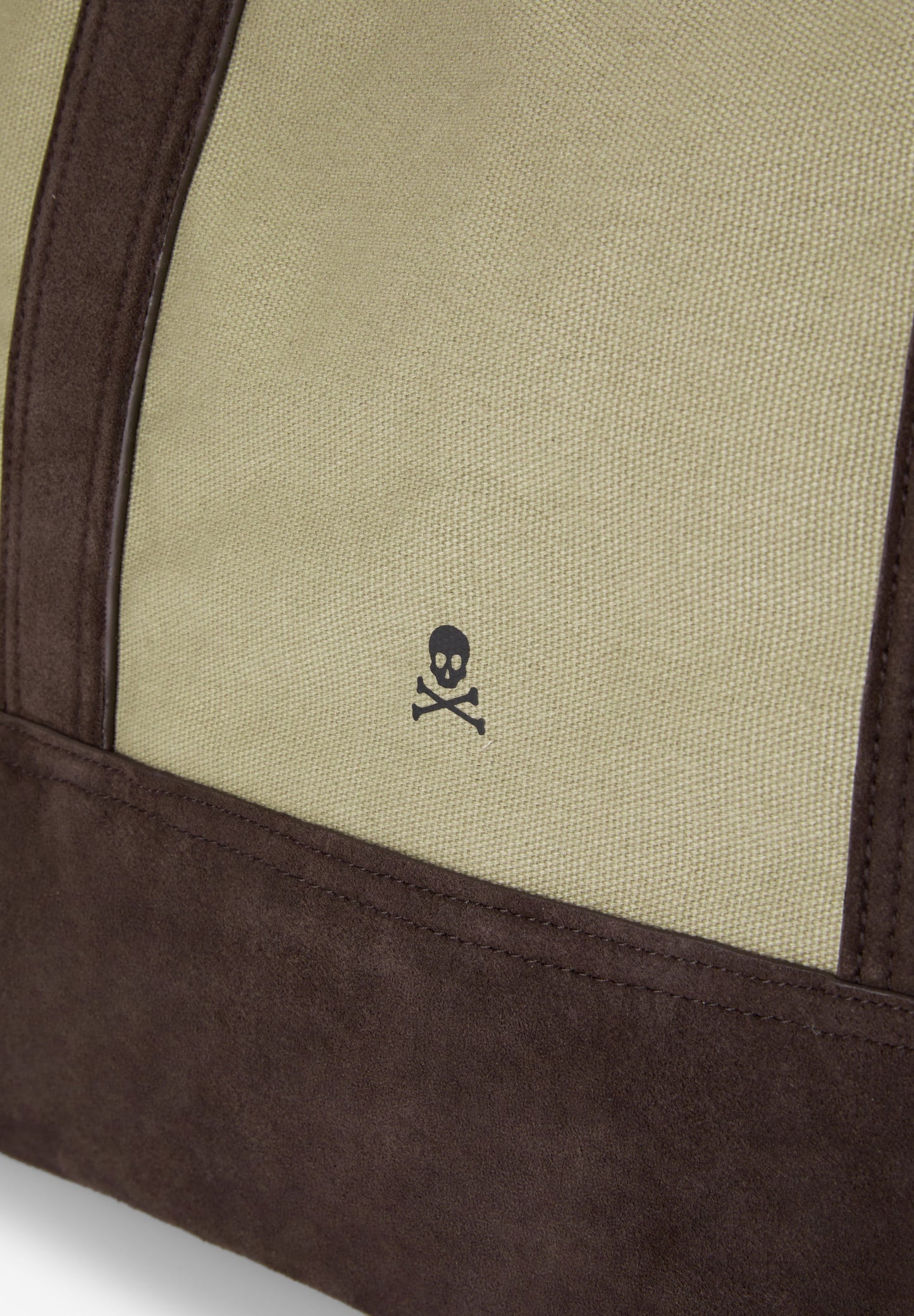 BOLSA TOTE DE ALGODÃO E CAMURÇA