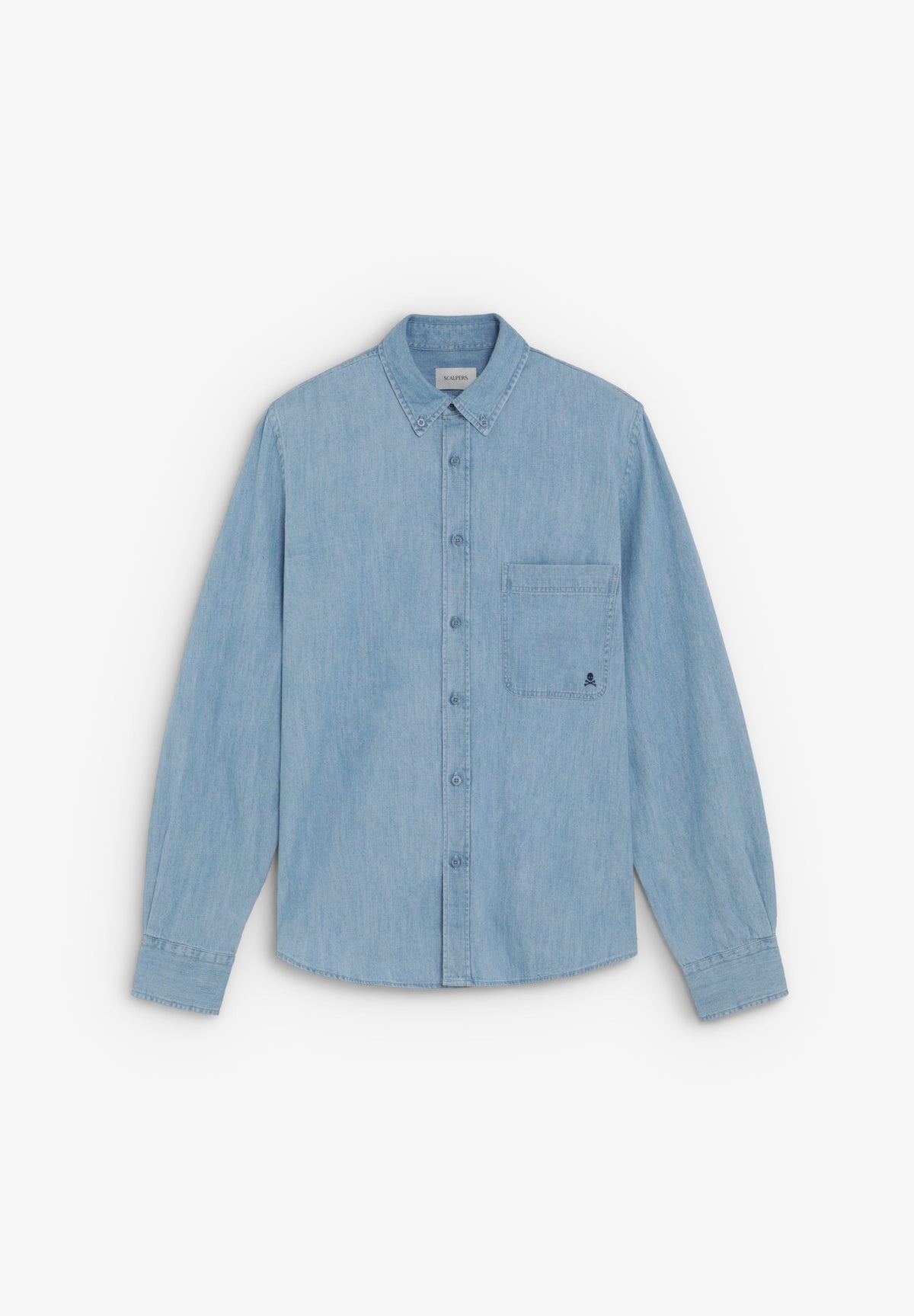 CAMISA DENIM COM BOLSO