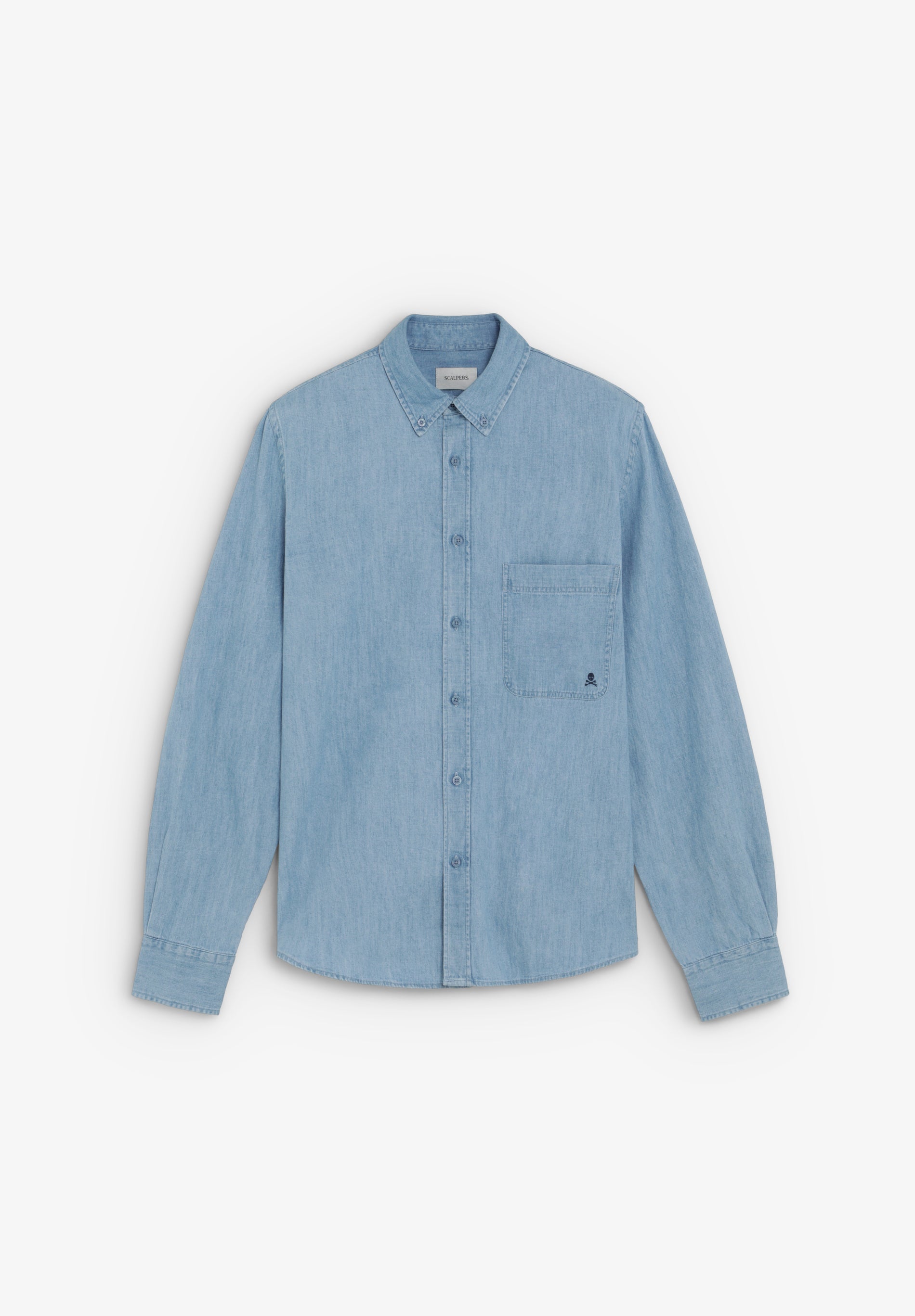 CAMISA DENIM COM BOLSO