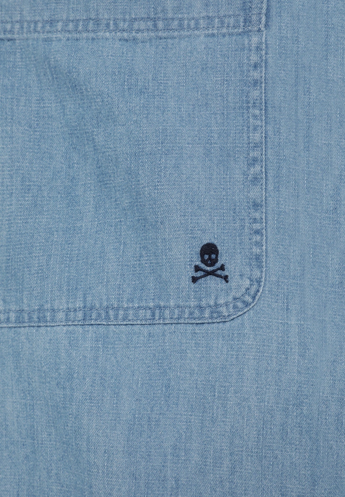 CAMISA DENIM COM BOLSO