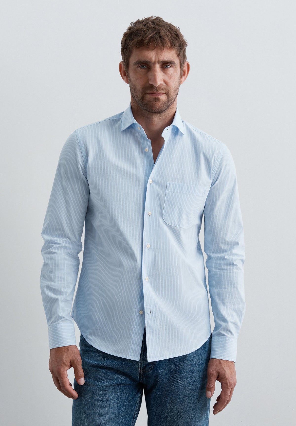 CAMISA ÀS RISCAS DE ALGODÃO