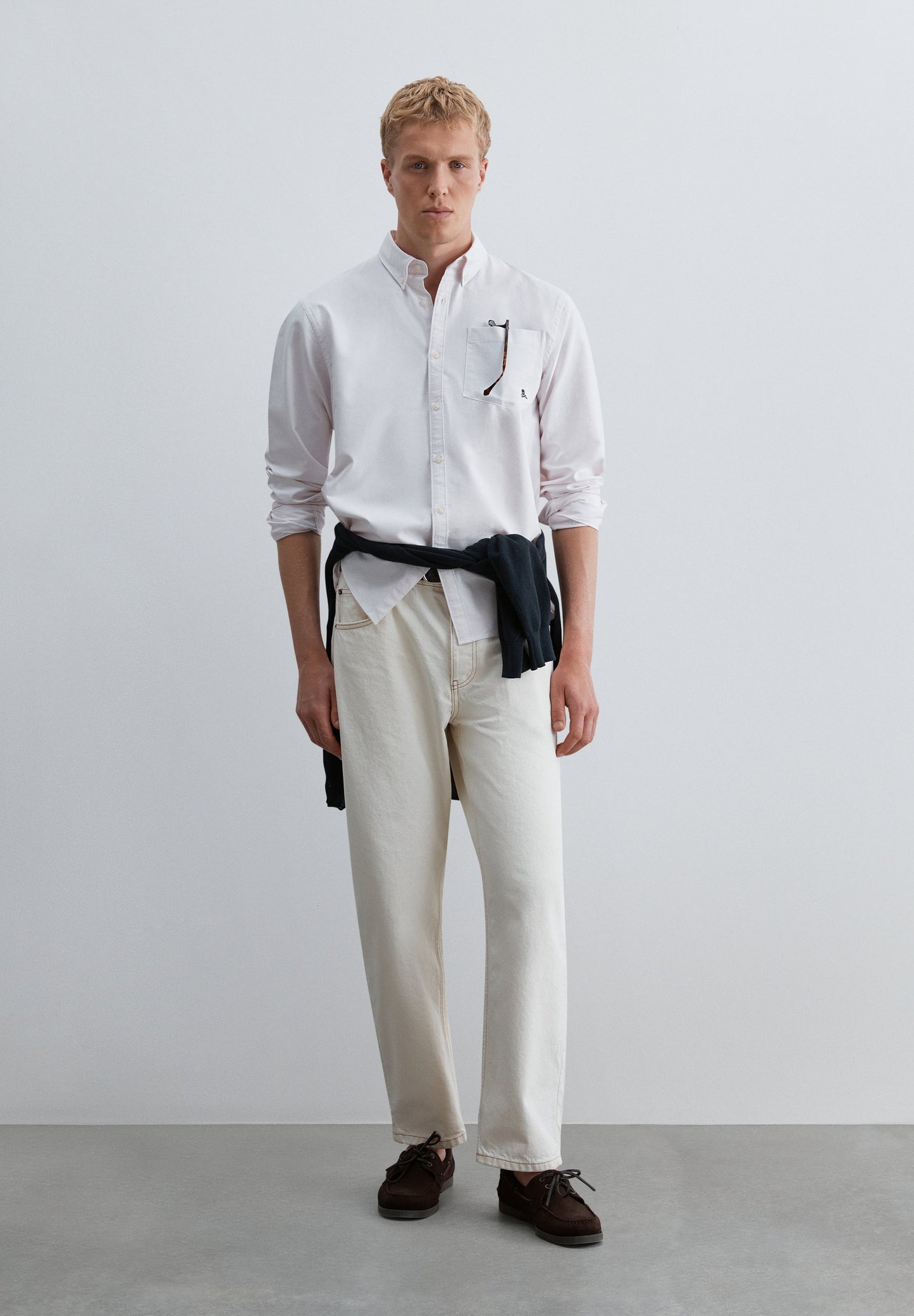 CAMISA OXFORD COM BOLSO