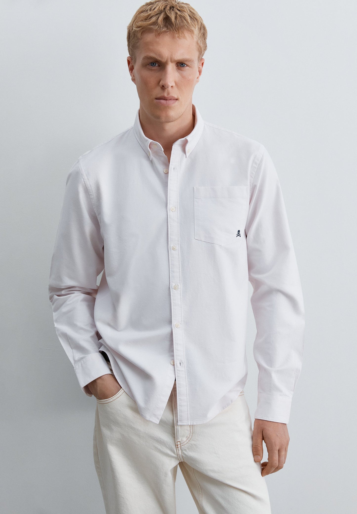 CAMISA OXFORD COM BOLSO