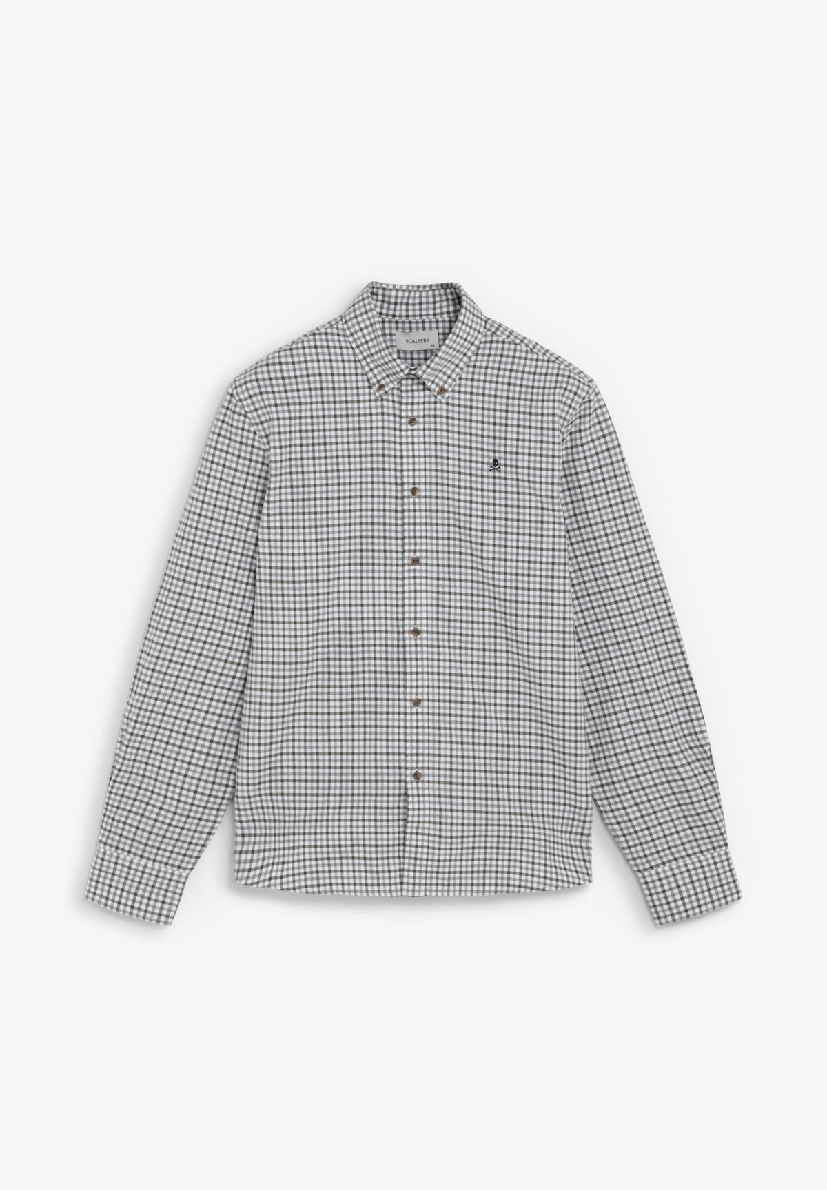 CAMISA DE XADREZ COM DECOTE DE BOTÕES