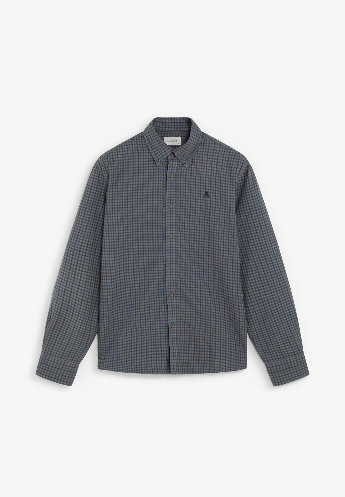 CAMISA DE XADREZ COM DECOTE DE BOTÕES