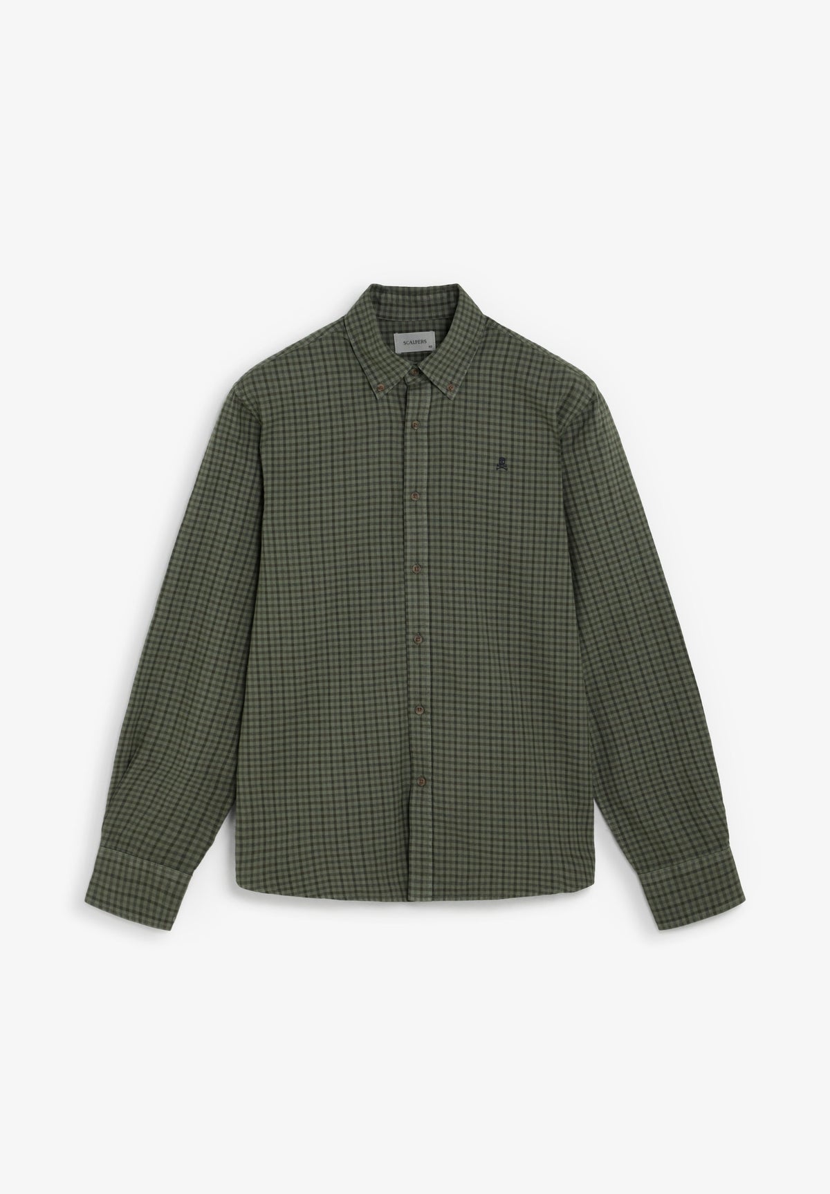 CAMISA DE XADREZ COM DECOTE DE BOTÕES