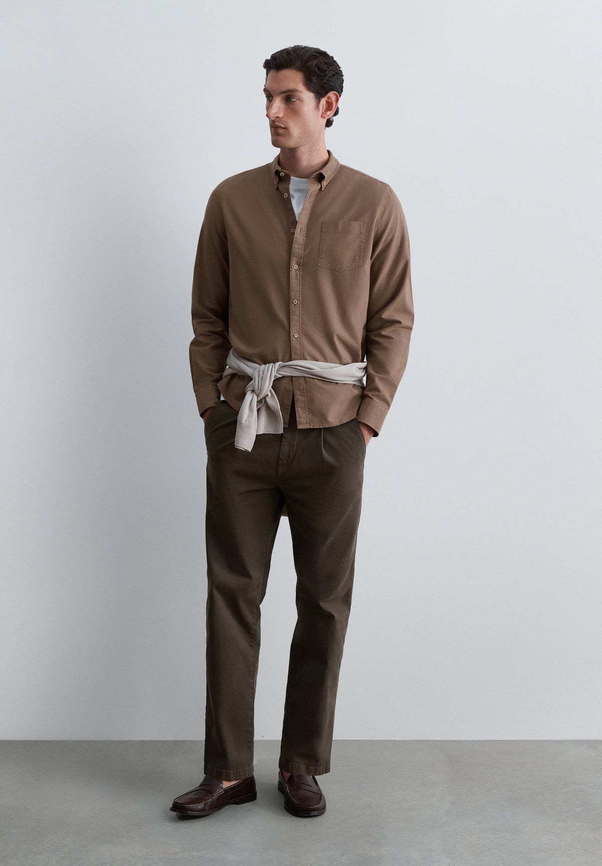 CAMISA OXFORD COM BOLSO