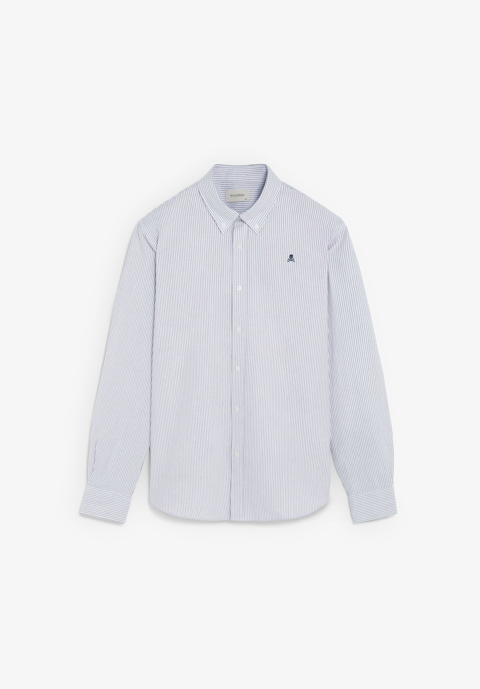 CAMISA OXFORD ÀS RISCAS