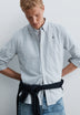 CAMISA OXFORD ÀS RISCAS