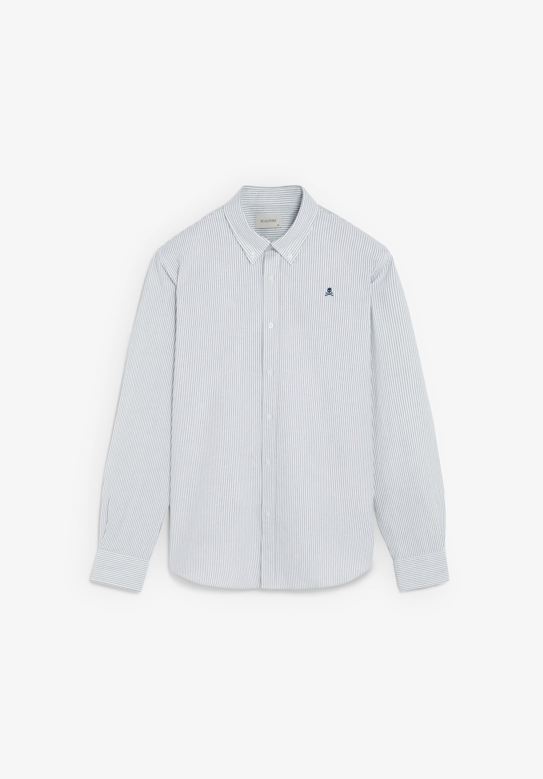 CAMISA OXFORD ÀS RISCAS