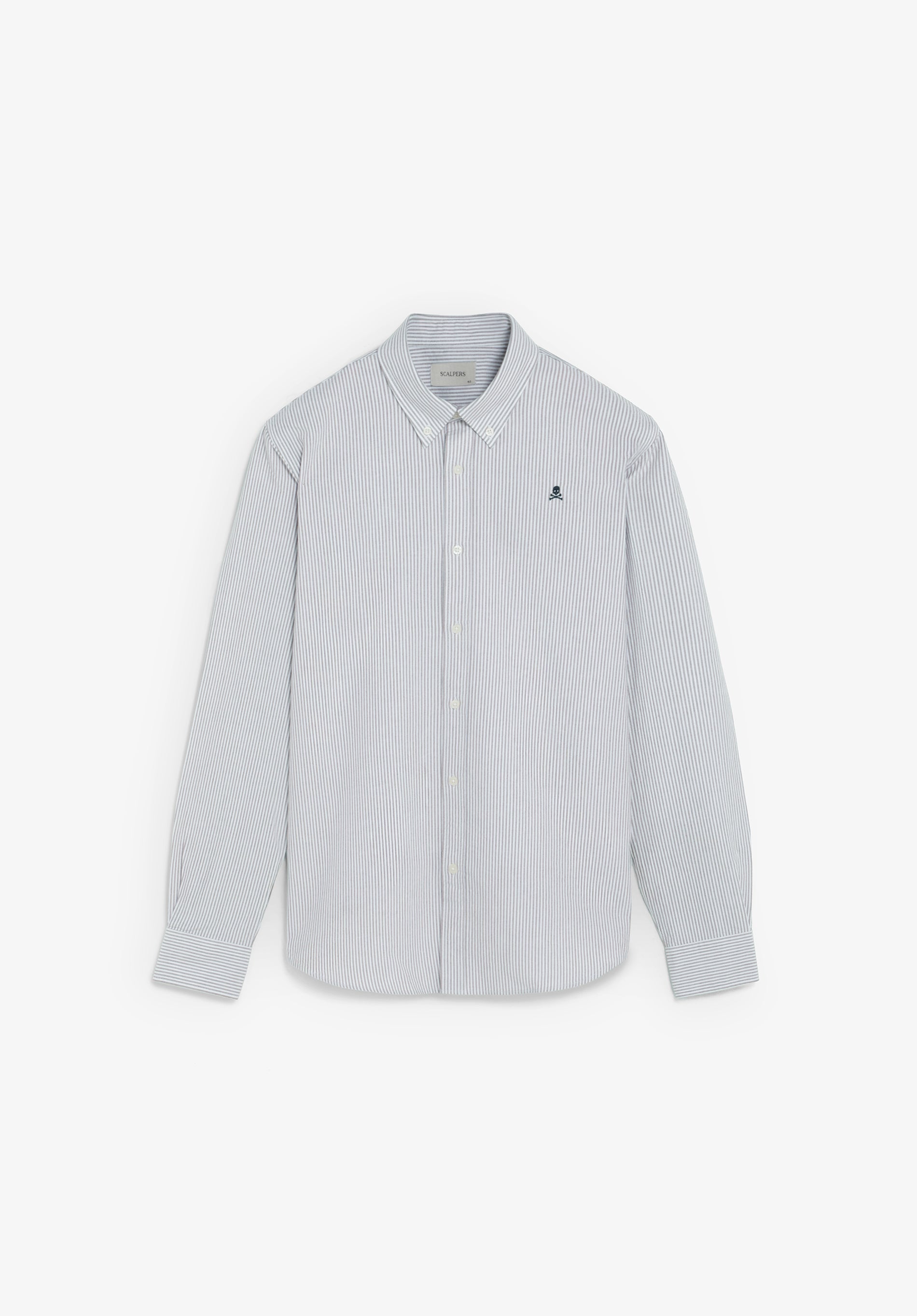 CAMISA OXFORD ÀS RISCAS