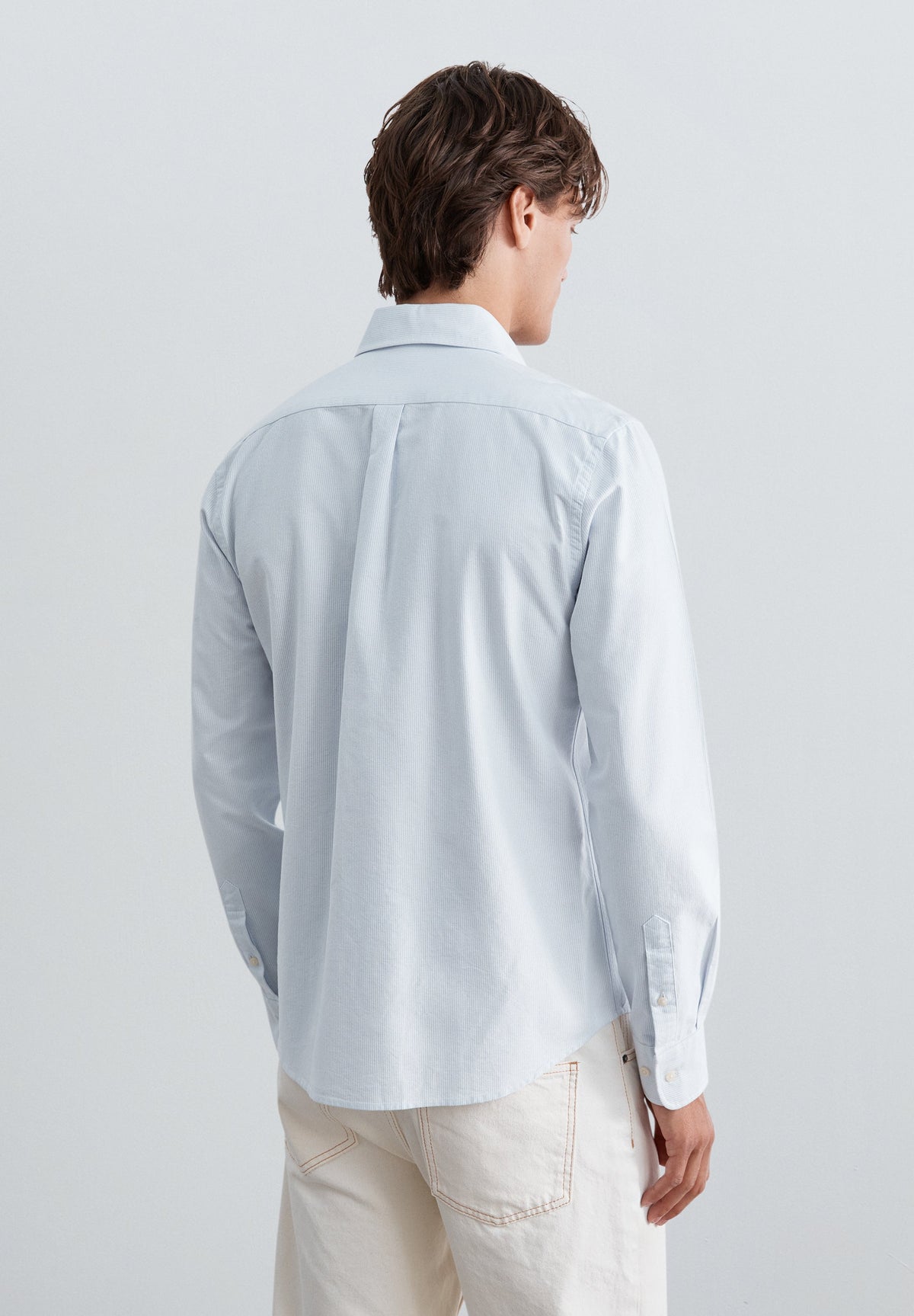 CAMISA OXFORD ÀS RISCAS