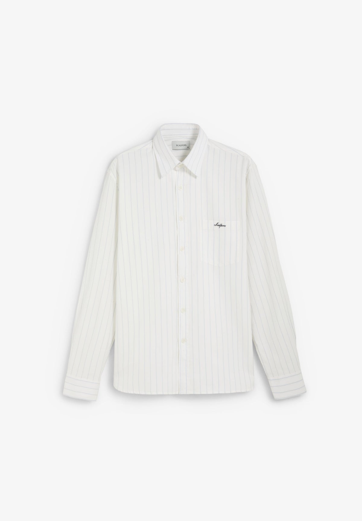 CAMISA OXFORD COM LOGÓTIPO NO BOLSO