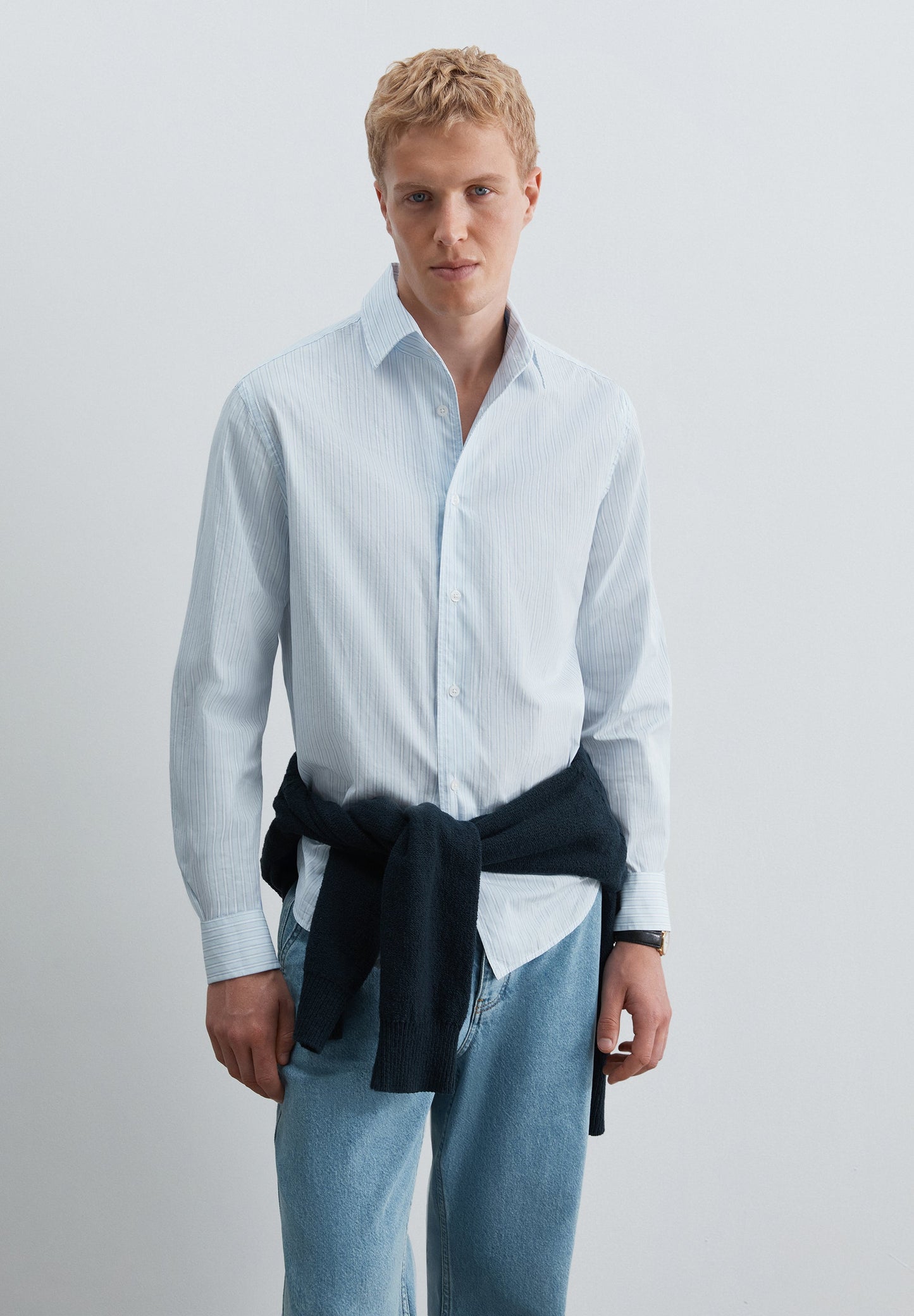 CAMISA DE POPELINA DE ALGODÃO LEVE