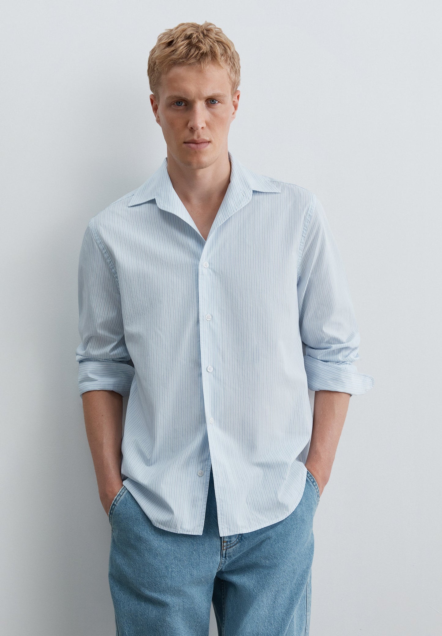 CAMISA DE POPELINA DE ALGODÃO LEVE