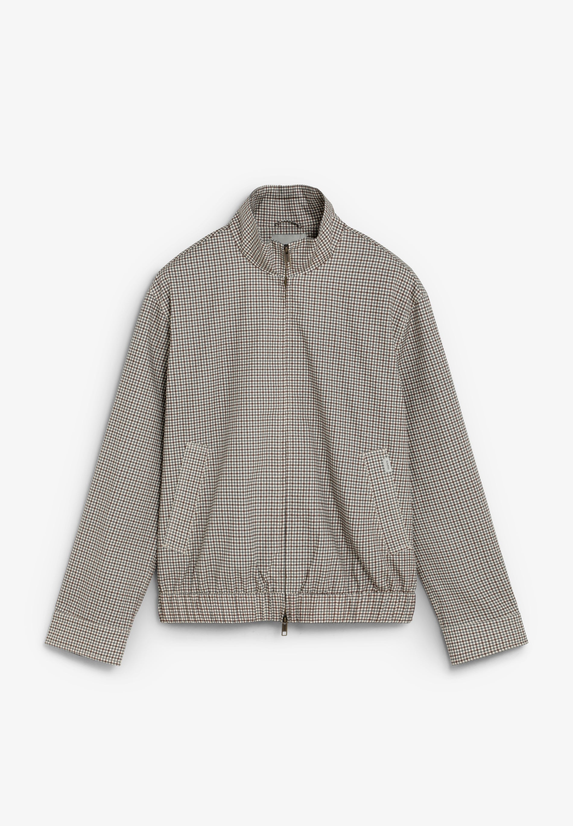 CARDIGAN BOMBER COM PADRÃO MICRO-XADREZ