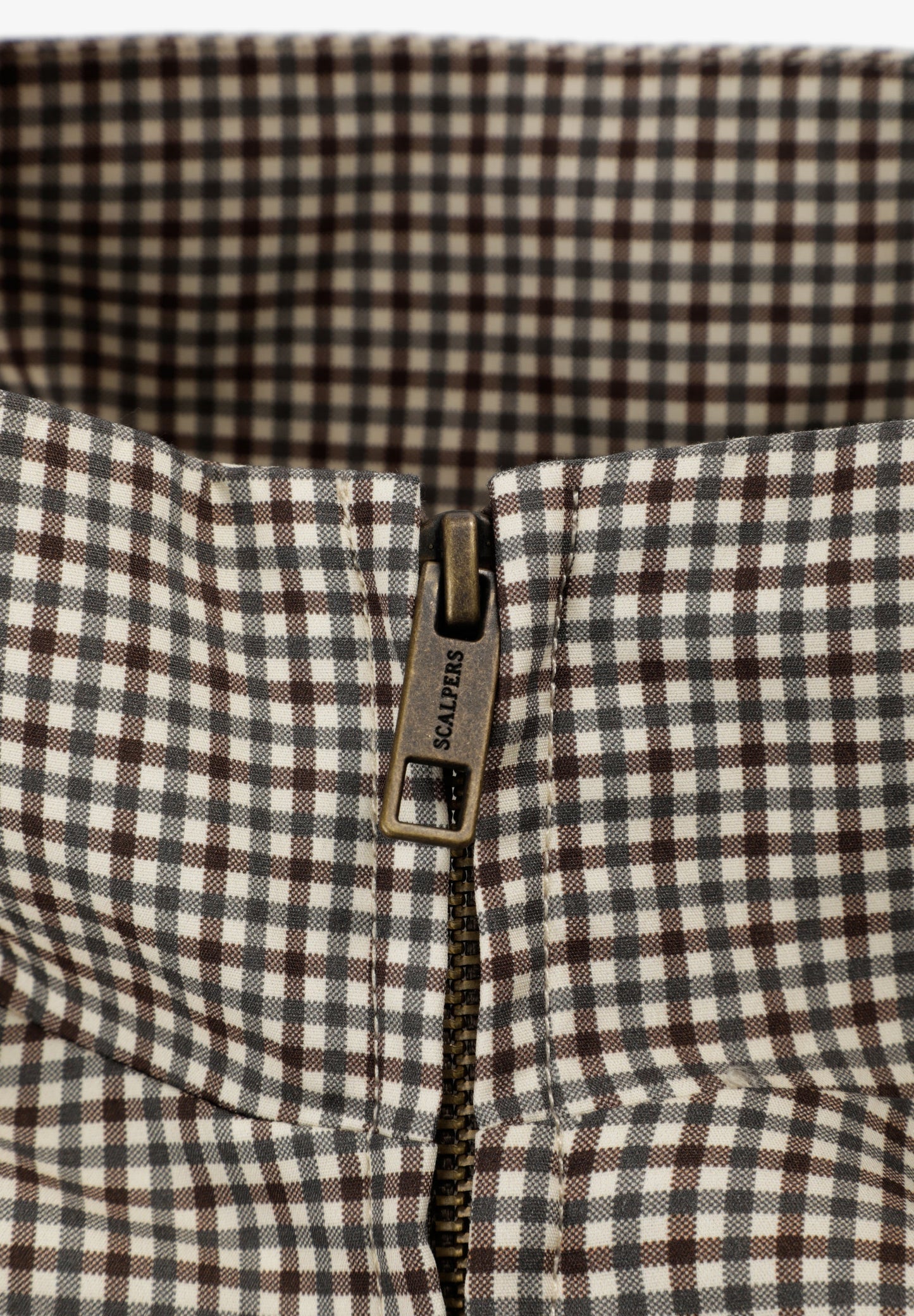 CARDIGAN BOMBER COM PADRÃO MICRO-XADREZ