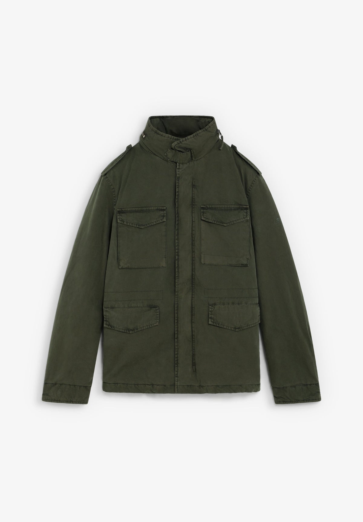 CARDIGAN MILITAR CAPUZ OCULTO