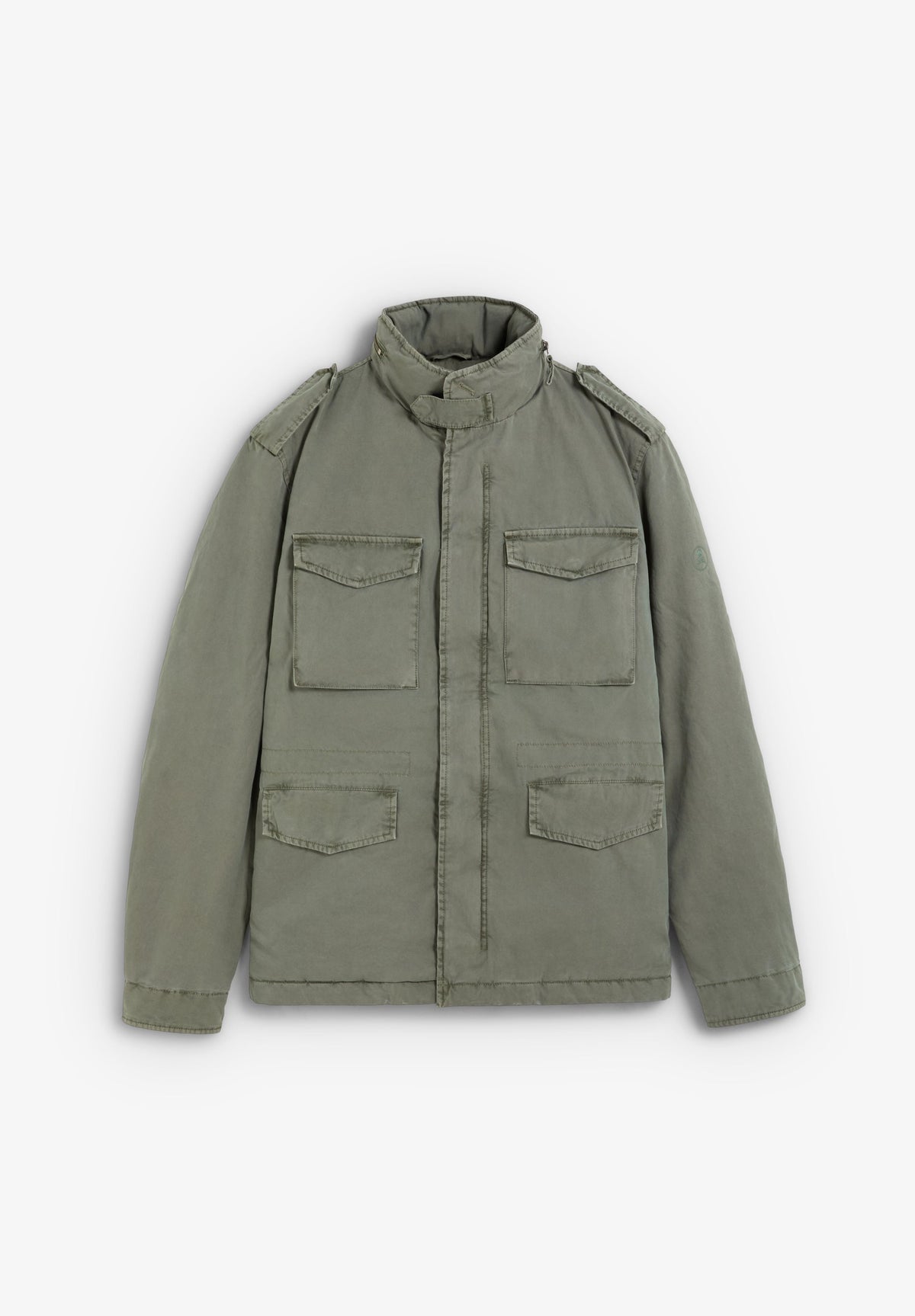 CARDIGAN MILITAR CAPUZ OCULTO