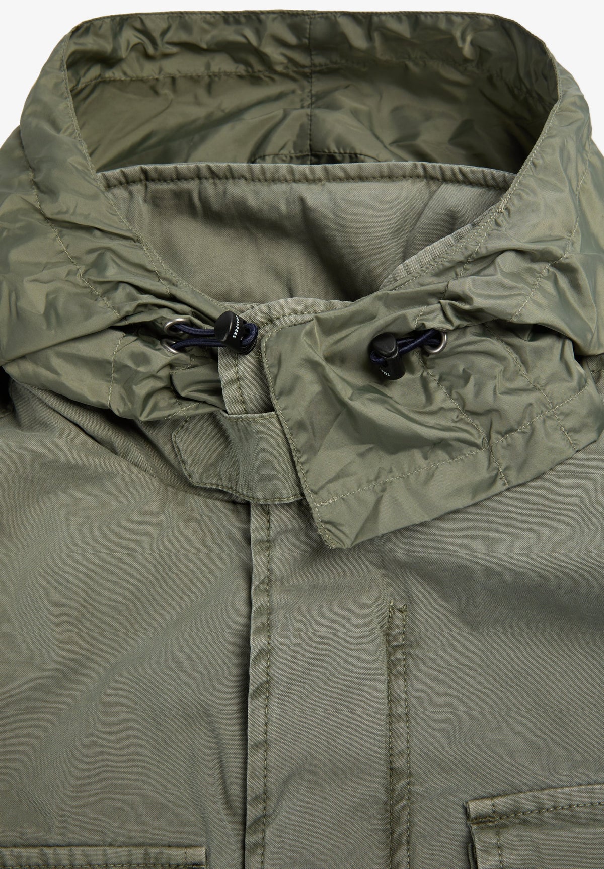 CARDIGAN MILITAR CAPUZ OCULTO